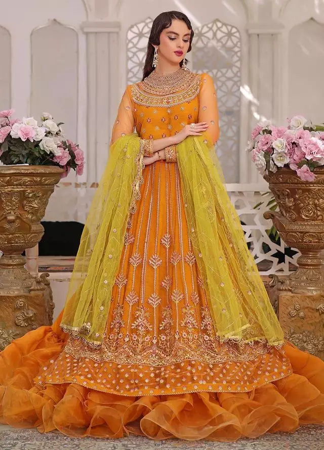 Buy Awwal AW#08 REYNA Luxury Chiffon Sahal Formal Collection| FESTIVE Dress 2026.choose good quality brands like Maria b zainab Chottani, Hussain Rehar etc... Various Pakistani branded dresses summer fabric, elegant design, perfect for casual & formal wear also shop eid collections from khaslibaas .delivery available in UK, USA, Canada, UAE, Dubai and other countries... 