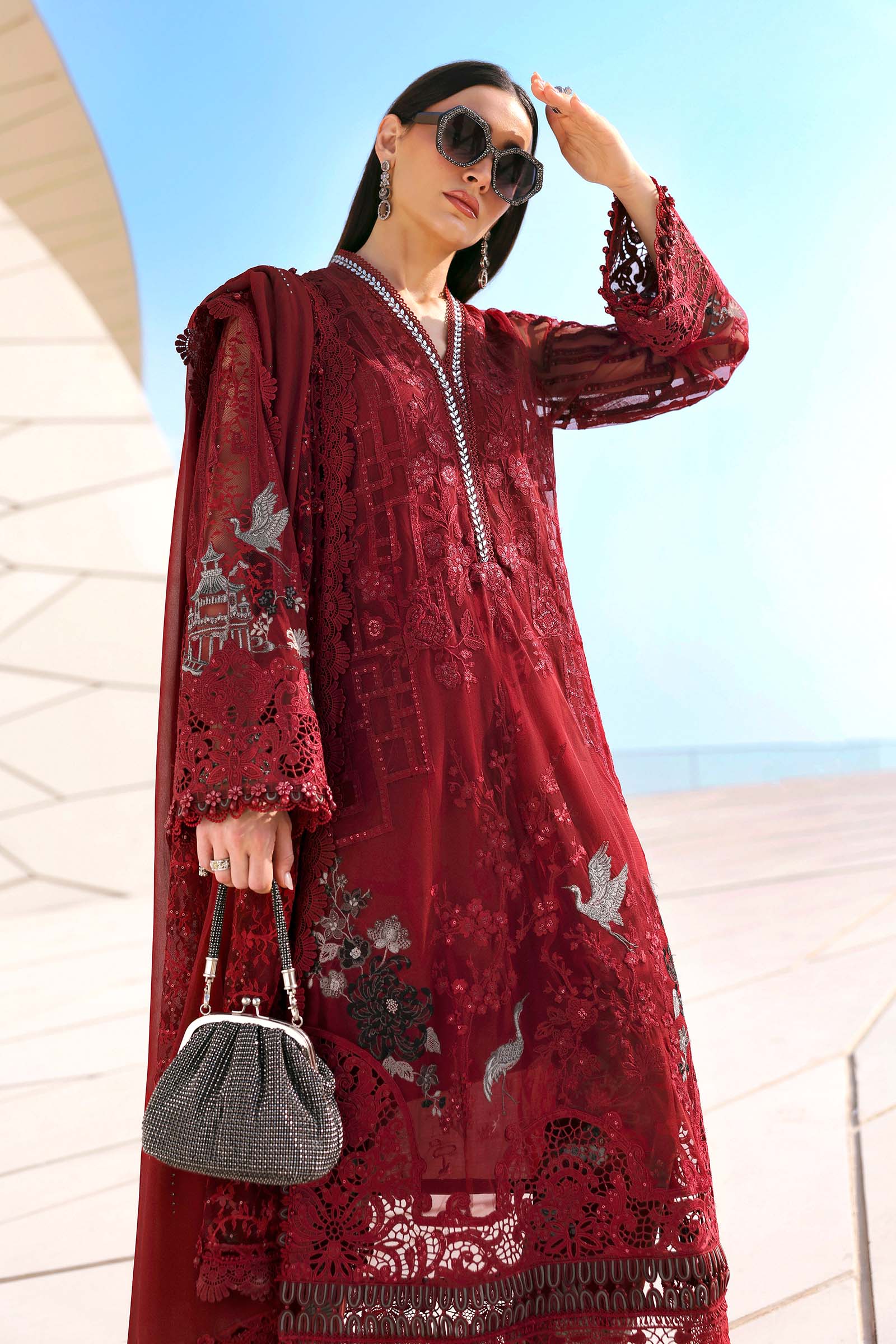 Buy from khaslibaas mariab Luxury 3 piece unstitched embroidered lawn suit for women ( D-2607-A).choose good quality brands like Maria b Sobia Nazir Various Pakistani branded dresses summer fabric, elegant design, perfect for casual & formal wear.delivery available in UK, USA,Australia, Canada, UAE, Dubai and other countries... 
