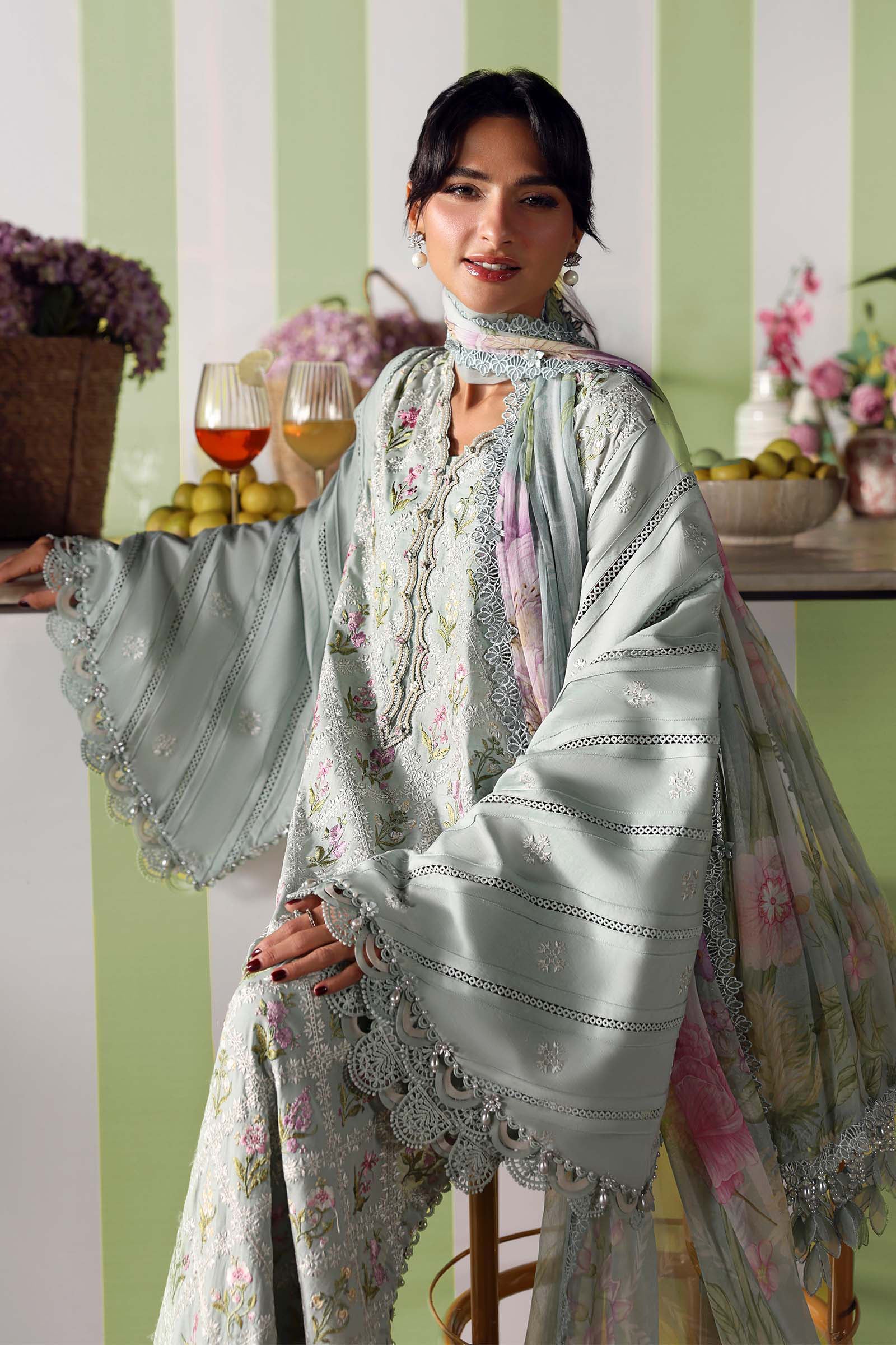 Buy from khaslibaas mariab premium 3 piece unstitched embroidered lawn suit for women (MPT-3001-B).choose good quality brands like Maria b Sobia Nazir Various Pakistani branded dresses summer fabric, elegant design, perfect for casual & formal wear.delivery available in UK, USA, Canada, UAE, Dubai and other countries... 