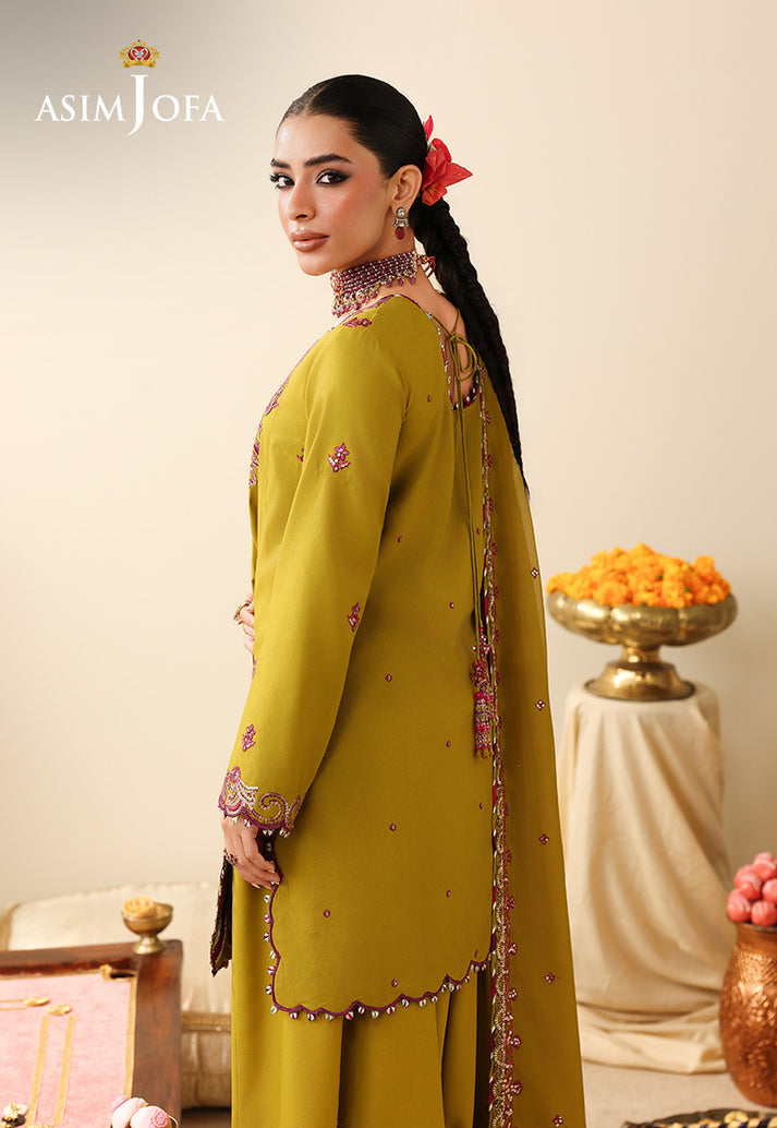 Shop Asim Jofa Luxury Festive '26 | AJULIH-07 original Pakistani designer collection online with free international delivery at Khaslibaas.com.delivery available in UK, USA, Canada, UAE, Dubai and other countries... 