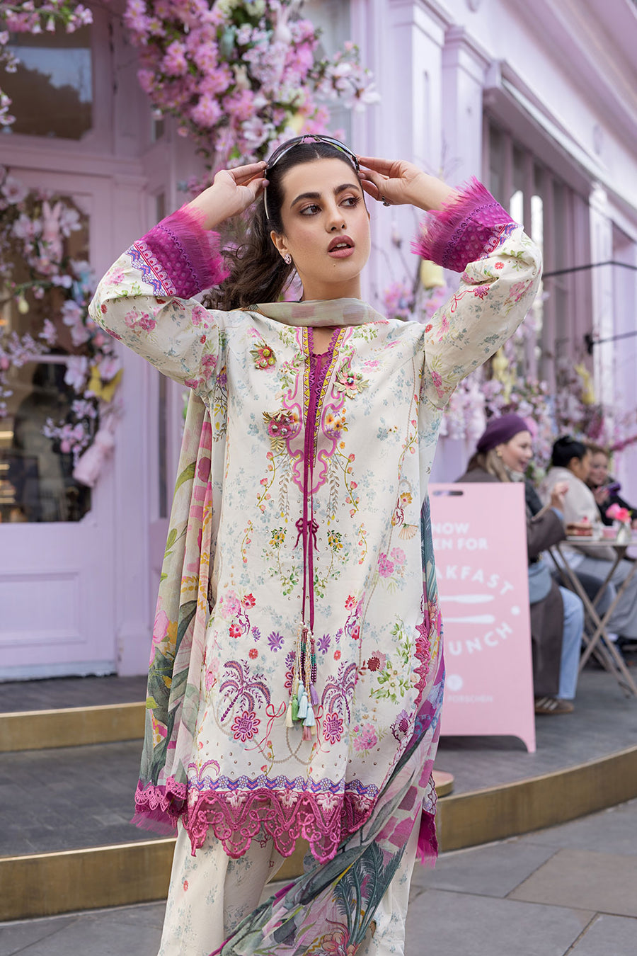 Buy SN Prints Design 7B Unstitched Lawn Suit 2026 | Women Summer Collection for women.choose good quality brands like Maria b zainab Chottani, Hussain Rehar etc... Various Pakistani branded dresses summer fabric, elegant design, perfect for casual & formal wear also shop eid collections from khaslibaas .delivery available in UK, USA, Canada, UAE, Dubai and other countries... 