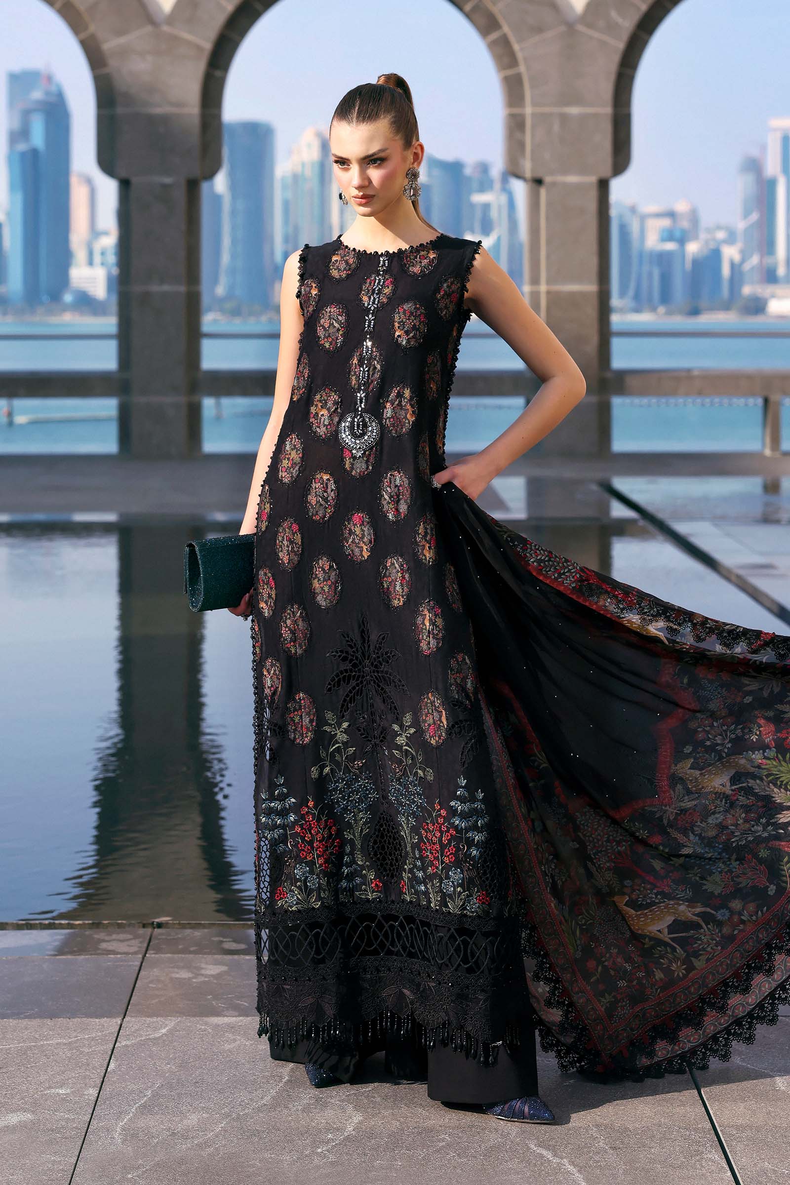 Buy from khaslibaas mariab Luxury 3 piece unstitched embroidered lawn suit for women ( D-2605-B).choose good quality brands like Maria b Sobia Nazir Various Pakistani branded dresses summer fabric, elegant design, perfect for casual & formal wear.delivery available in UK, USA,Australia, Canada, UAE, Dubai and other countries... 