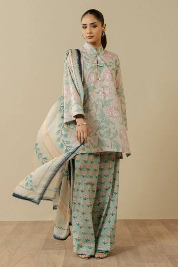 Shop from khaslibaas | Coco by Zara Shahjahan printed Lawn '26 (MIREYA D5-A) .Buy 100% original Designer Suit like Maria b, Sobia Nazir zainab Chottani Various Pakistani brands perfect for casual & formal wear.delivery available in UK, USA, Canada, UAE, Dubai and other countries... 