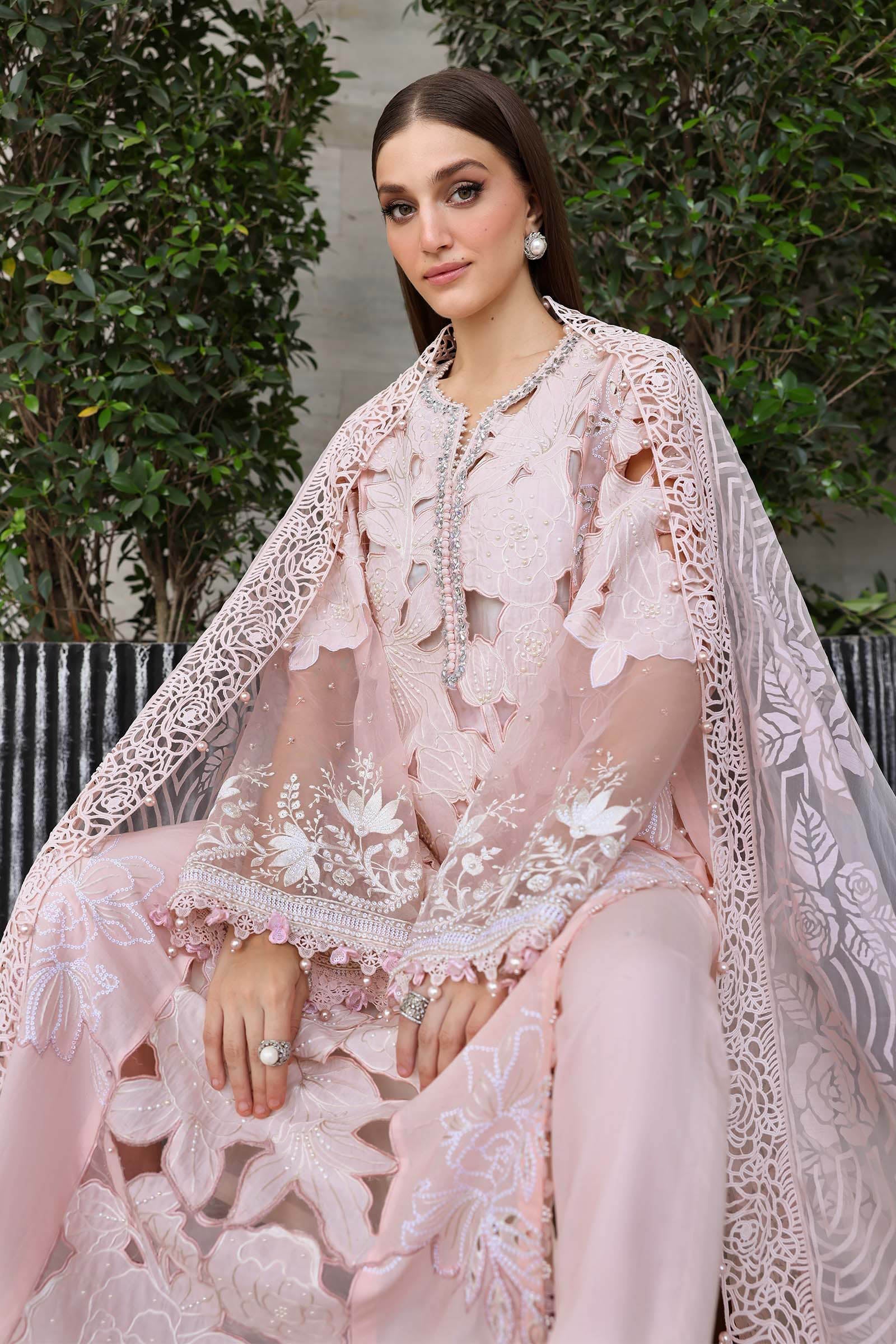 Buy from khaslibaas mariab Luxury lawn Eid II - 3 piece unstitched embroidered lawn suit for women ( D-02).choose good quality brands like Maria b Sobia Nazir Various Pakistani branded dresses summer fabric, elegant design, perfect for casual & formal wear.delivery available in UK, USA,Australia, Canada, UAE, Dubai and other countries... 