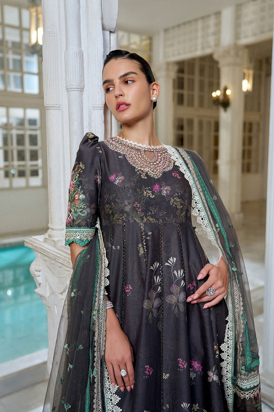 Buy from khaslibaas | sobia nazir Luxury Lawn Eid 2026 | 3 piece unstitched embroidered lawn suit for women (design 10A).choose good quality brands like Maria b zainab Chottani Various Pakistani branded dresses summer fabric, elegant design, perfect for casual & formal wear.delivery available in UK, USA, Canada, UAE, Dubai and other countries... 