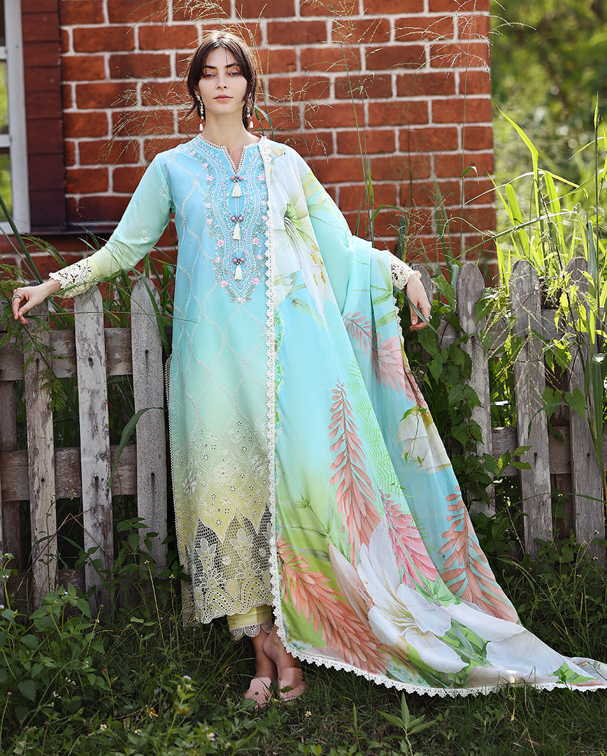 Buy Mushq Solace Ombre Chikankari Ethereal Pause – Luxury Unstitched Lawn Suit 2026 | Women Summer Dresses 2026.choose good quality brands like Maria b zainab Chottani, Hussain Rehar, sobia nazir, Qalamkar, asim jofa etc... Various Pakistani branded dresses summer fabric, elegant design, perfect for casual & formal wear also shop eid collections from khaslibaas .delivery available in UK, USA, Canada, UAE, Dubai, Australia and other countries... 