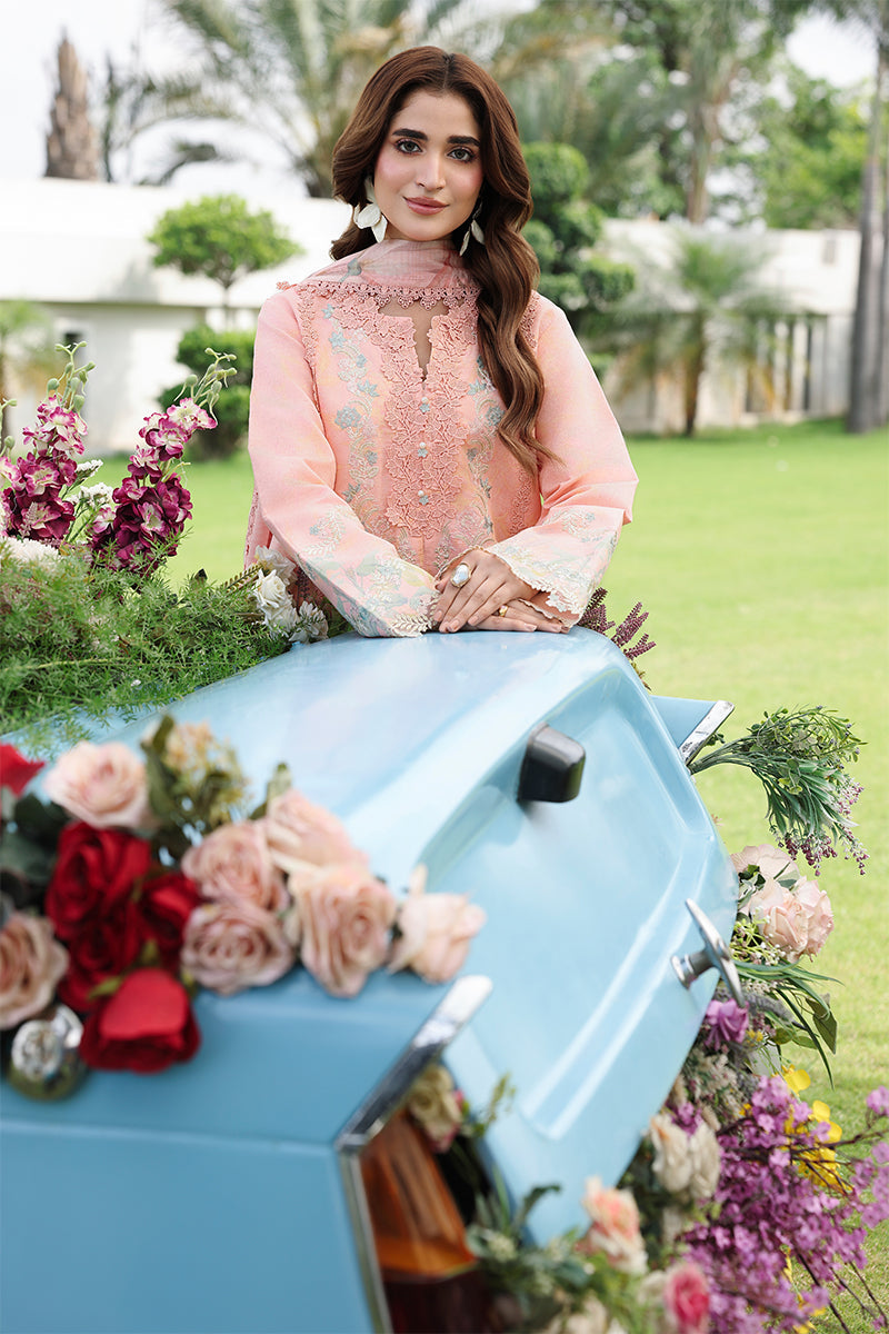 Buy from khaslibaas RANG RASIYA | Florence Luxury Festive Edit 'Laleh - 3 piece unstitched embroidered Festive suit for women .choose good quality brands like Maria b Sobia Nazir Various Pakistani branded dresses summer fabric, elegant design, perfect for casual & formal wear.delivery available in UK, USA,Australia, Canada, UAE, Dubai and other countries... 