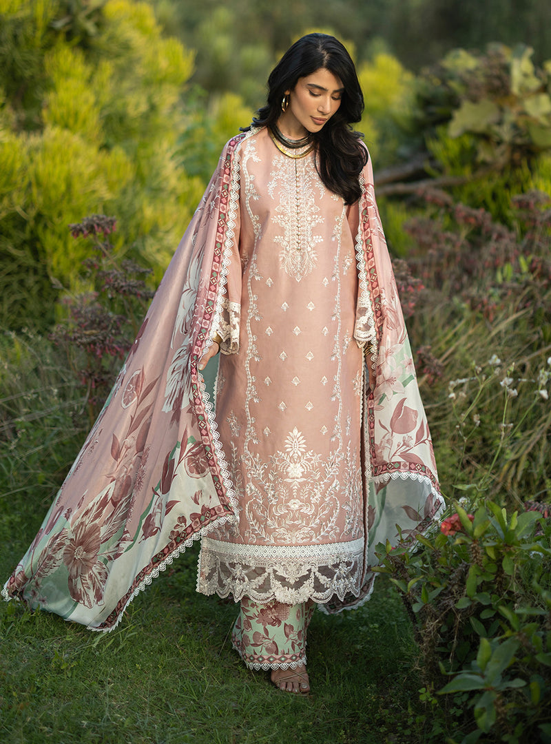 Buy from khaslibaas | ZAINAB CHOTTANI Luxury Lawn '26 | 3 piece unstitched embroidered lawn suit for women (Esme - 02).choose good quality brands like Maria b, Sobia Nazir zainab Chottani Various Pakistani branded dresses summer fabric, elegant design, perfect for casual & formal wear.delivery available in UK, USA, Canada, UAE, Dubai and other countries... 