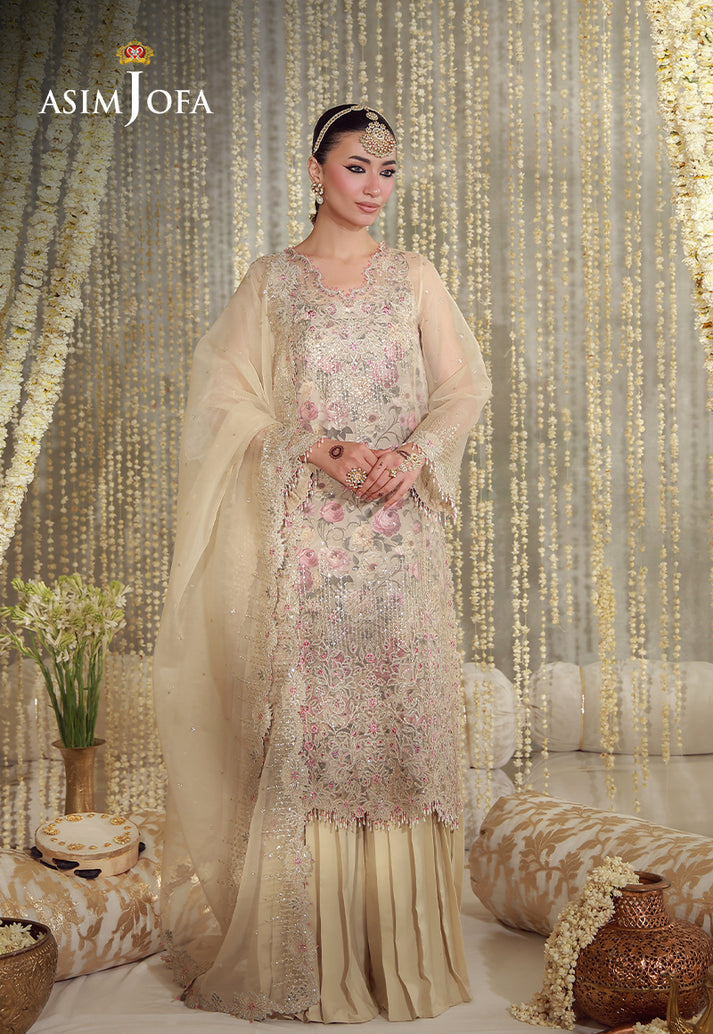 Buy asim jofa AJULFE-07 Embroidered Slub Lawn Suit 3 Pcs Unstitched | Women Summer Dress 2026.choose good quality brands like Maria b zainab Chottani, Hussain Rehar etc... Various Pakistani branded dresses summer fabric, elegant design, perfect for casual & formal wear also shop eid collections from khaslibaas .delivery available in UK, USA, Canada, UAE, Dubai and other countries... 