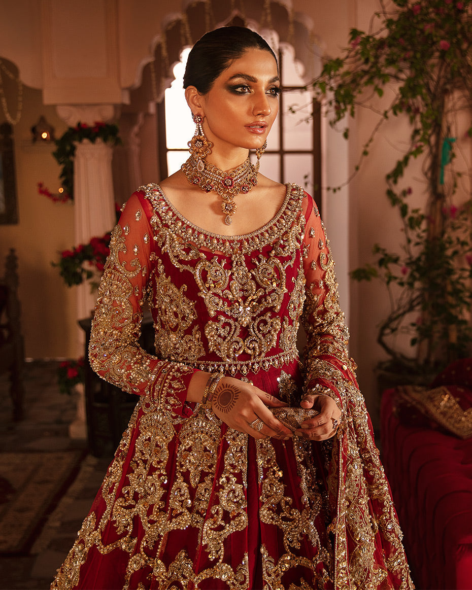Gulrukh Red Bridal Collection