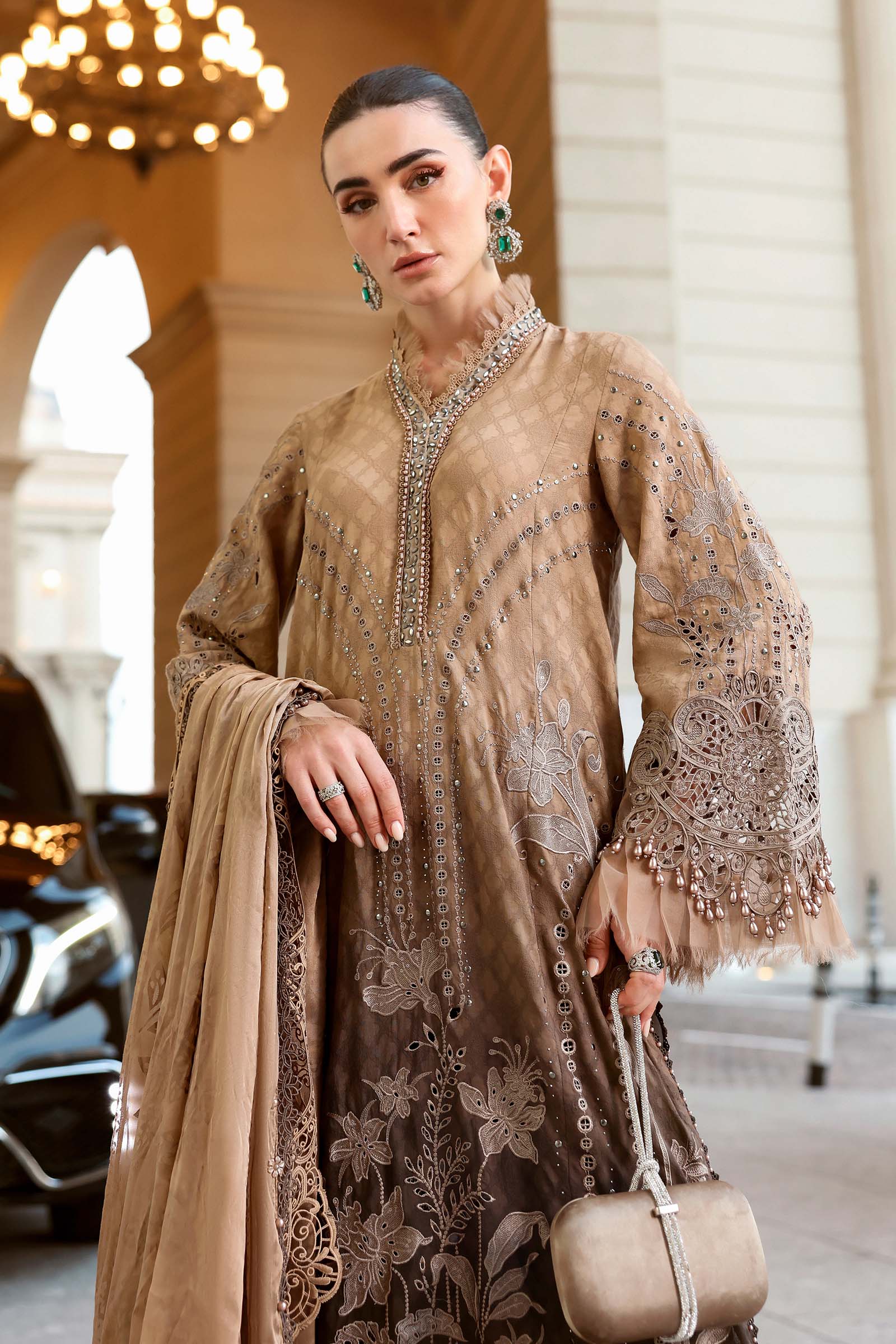 Buy from khaslibaas mariab Luxury 3 piece unstitched embroidered lawn suit for women ( D-2601-A ).choose good quality brands like Maria b Sobia Nazir Various Pakistani branded dresses summer fabric, elegant design, perfect for casual & formal wear.delivery available in UK, USA,Australia, Canada, UAE, Dubai and other countries... 