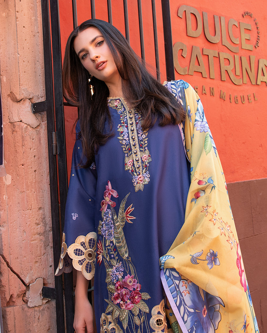 MUSHQ Odyssey Lawn 2026 Ines– Luxury Unstitched Embroidered Lawn Suit  | Women Summer Dresses 2026.choose good quality brands like Maria b zainab Chottani, Hussain Rehar, sobia nazir, Qalamkar, asim jofa etc... Various Pakistani branded dresses summer fabric, elegant design, perfect for casual & formal wear also shop eid collections from khaslibaas .delivery available in UK, USA, Canada, UAE, Dubai, Australia and other countries... 
