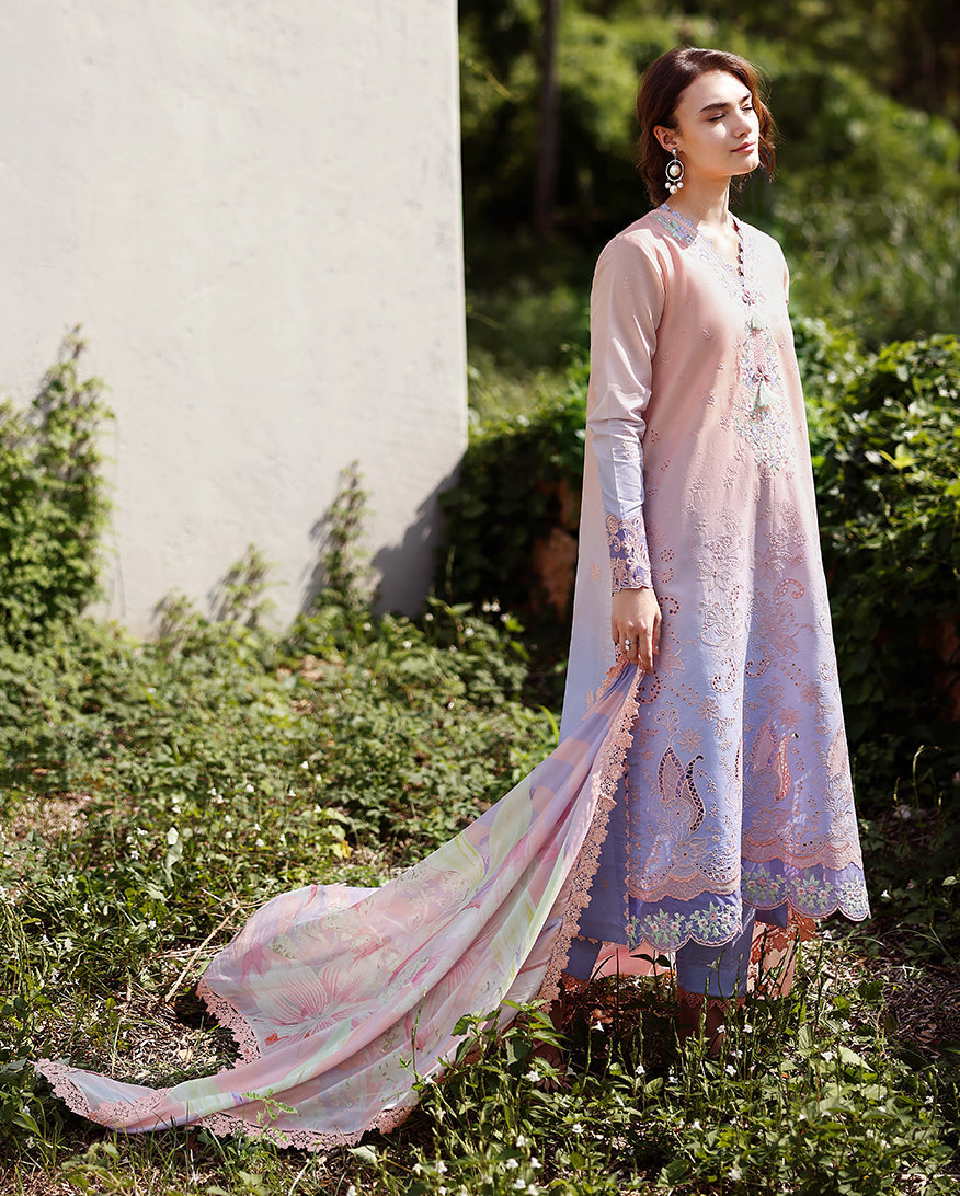Buy Mushq Solace Ombre Chikankari Morning Veil– Luxury Unstitched Lawn Suit 2026 | Women Summer Dresses 2026.choose good quality brands like Maria b zainab Chottani, Hussain Rehar, sobia nazir, Qalamkar, asim jofa etc... Various Pakistani branded dresses summer fabric, elegant design, perfect for casual & formal wear also shop eid collections from khaslibaas .delivery available in UK, USA, Canada, UAE, Dubai, Australia and other countries... 