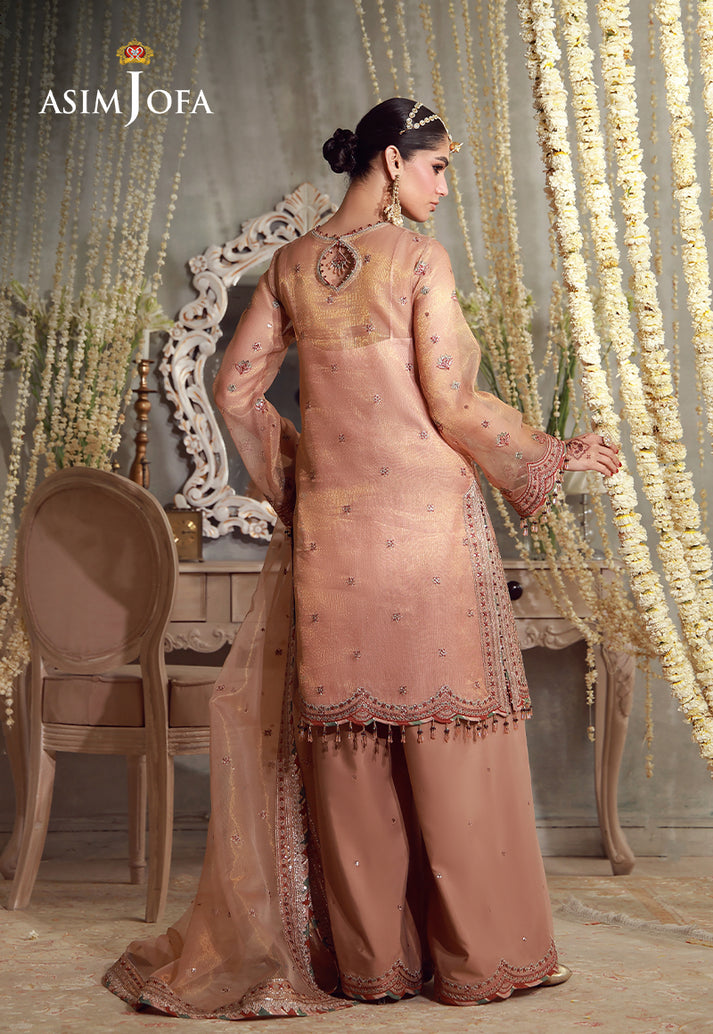 Buy asim jofa AJULFE-12 Embroidered  Suit 3 Pcs Unstitched | Women Summer Dress 2026.choose good quality brands like Maria b zainab Chottani, Hussain Rehar etc... Various Pakistani branded dresses summer fabric, elegant design, perfect for casual & formal wear also shop eid collections from khaslibaas .delivery available in UK, USA, Canada, UAE, Dubai and other countries... 
