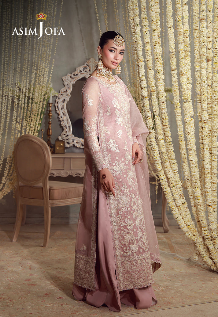 Buy asim jofa AJULFE-09 Embroidered  Suit 3 Pcs Unstitched | Women Summer Dress 2026.choose good quality brands like Maria b zainab Chottani, Hussain Rehar etc... Various Pakistani branded dresses summer fabric, elegant design, perfect for casual & formal wear also shop eid collections from khaslibaas .delivery available in UK, USA, Canada, UAE, Dubai and other countries... 