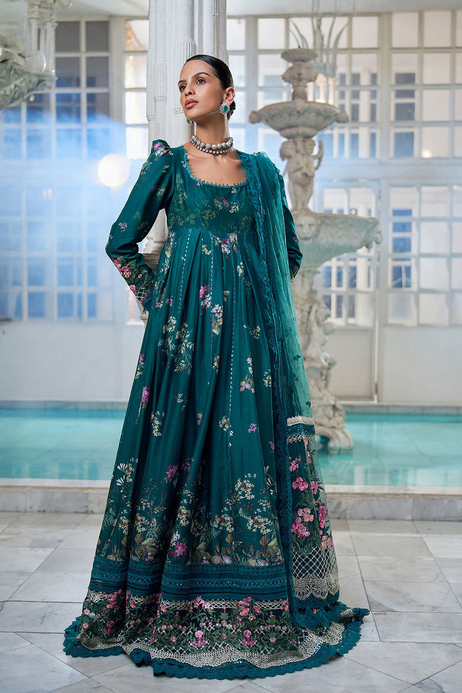 Buy from khaslibaas | sobia nazir Luxury Lawn Eid 2026 | 3 piece unstitched embroidered lawn suit for women (design 10B).choose good quality brands like Maria b zainab Chottani Various Pakistani branded dresses summer fabric, elegant design, perfect for casual & formal wear.delivery available in UK, USA, Canada, UAE, Dubai and other countries... 
