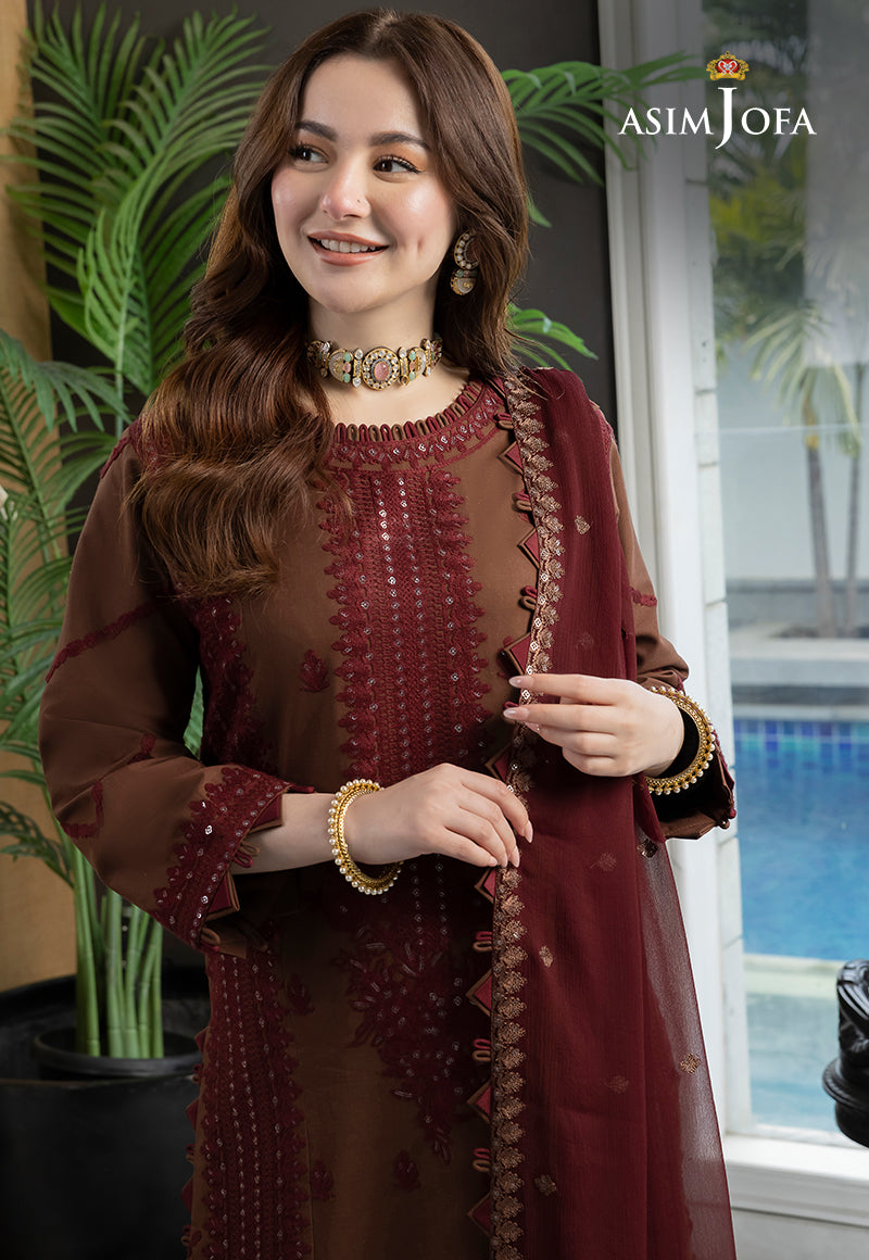 Buy Asim jofa AJRN#14 Rang-e-Noor Collection  | Women FESTIVE Dress 2026.choose good quality brands like Maria b zainab Chottani, Hussain Rehar etc... Various Pakistani branded dresses summer fabric, elegant design, perfect for casual & formal wear also shop eid collections from khaslibaas .delivery available in UK, USA, Canada, UAE, Dubai and other countries... 