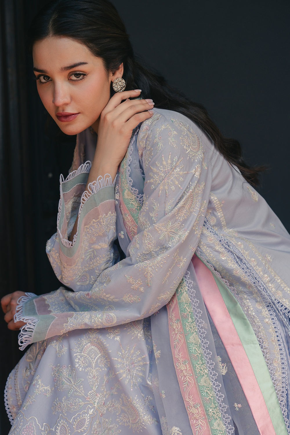 Buy Afrozeh | Mulaqaat'26 - SAYA Embroidered  Suit 3 Pcs Unstitched | Women Summer Dresses 2026.choose good quality brands like Maria b zainab Chottani, Hussain Rehar, sobia nazir etc... Various Pakistani branded dresses summer fabric, elegant design, perfect for casual & formal wear also shop eid collections from khaslibaas .delivery available in UK, USA, Canada, UAE, Dubai and other countries... 