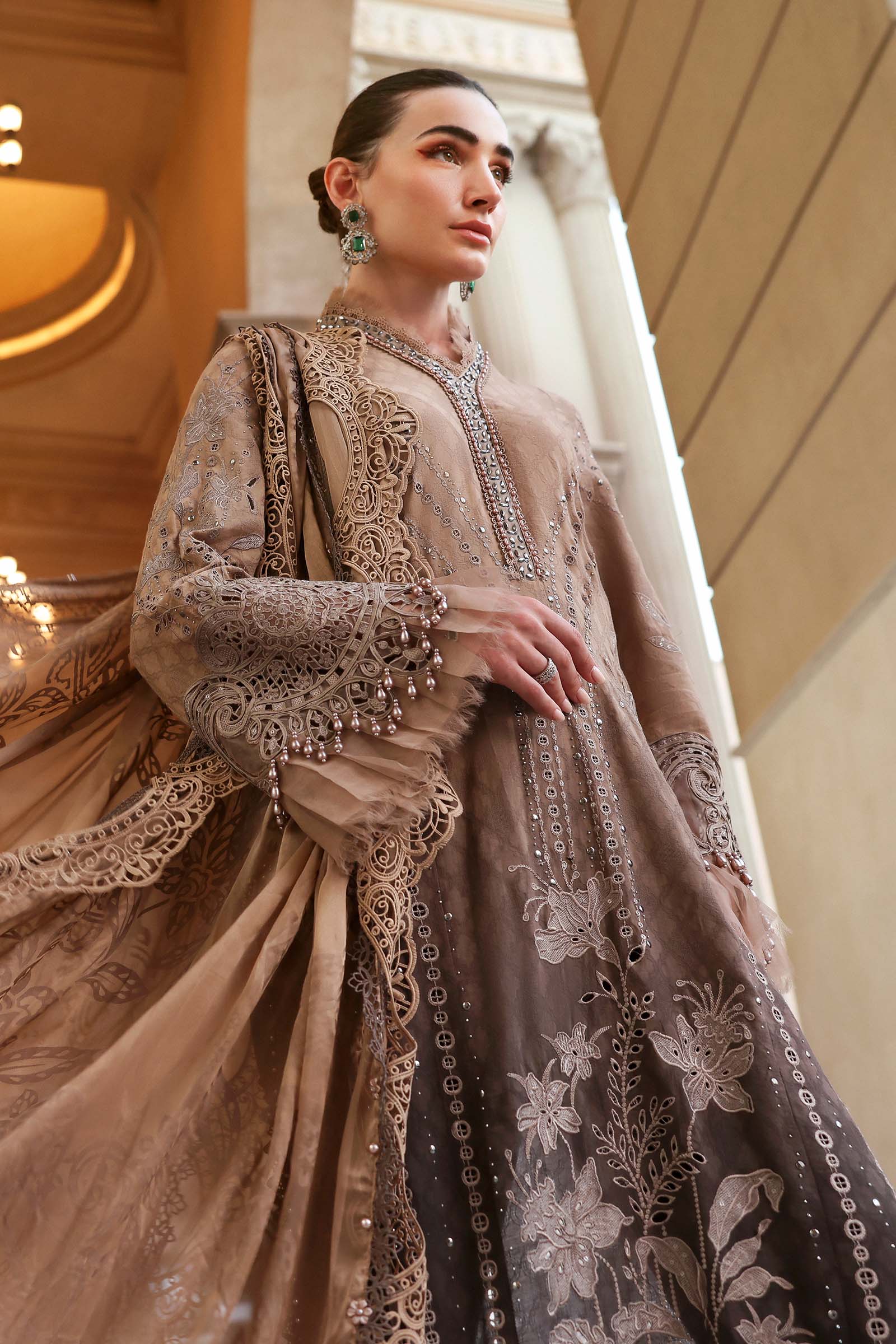 Buy from khaslibaas mariab Luxury 3 piece unstitched embroidered lawn suit for women ( D-2601-A ).choose good quality brands like Maria b Sobia Nazir Various Pakistani branded dresses summer fabric, elegant design, perfect for casual & formal wear.delivery available in UK, USA,Australia, Canada, UAE, Dubai and other countries... 