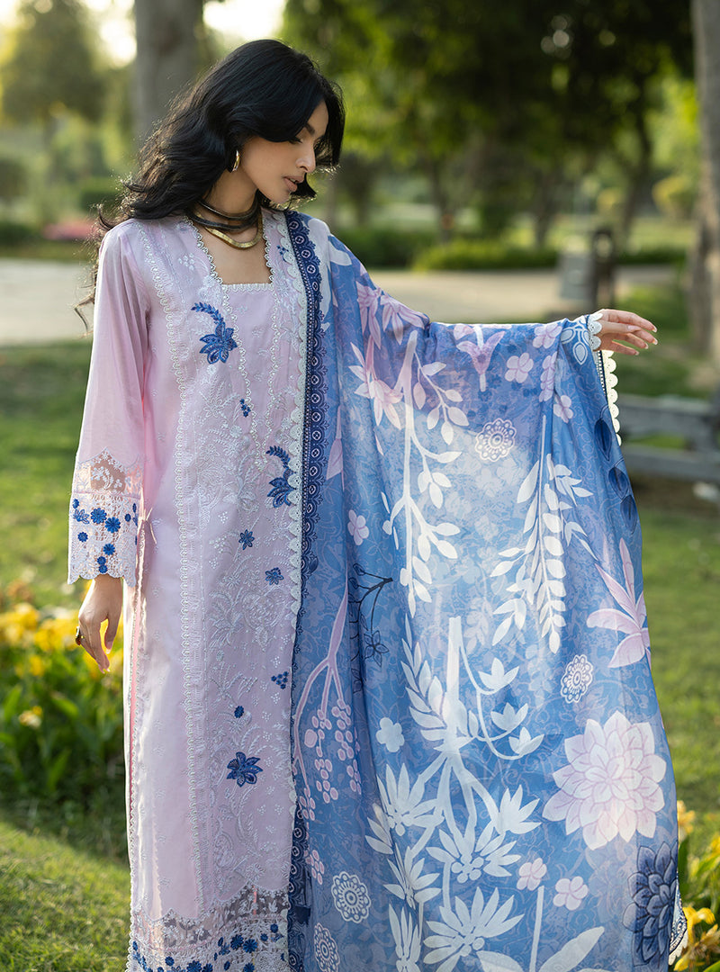 Buy from khaslibaas | ZAINAB CHOTTANI Luxury Lawn '26 | 3 piece unstitched embroidered lawn suit for women (Bria - 15).choose good quality brands like Maria b, Sobia Nazir zainab Chottani Various Pakistani branded dresses summer fabric, elegant design, perfect for casual & formal wear.delivery available in UK, USA, Canada, UAE, Dubai and other countries... 