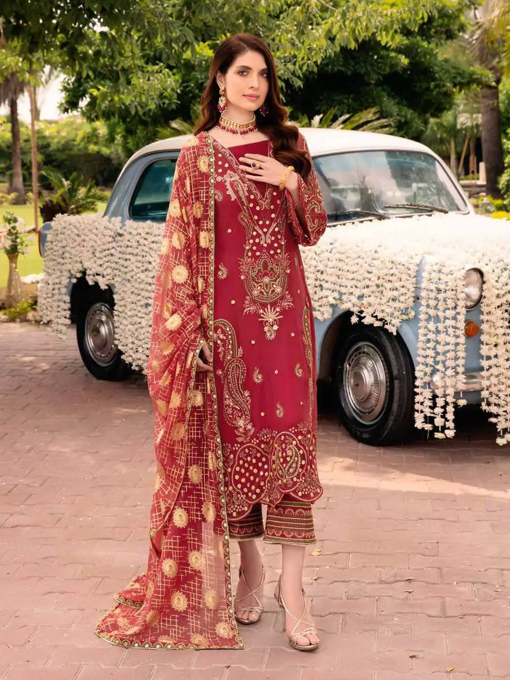 Buy Charizma CPC-04 Shehnai Formal Wear| FESTIVE Dress 2026.choose good quality brands like Maria b zainab Chottani, Hussain Rehar etc... Various Pakistani branded dresses summer fabric, elegant design, perfect for casual & formal wear also shop eid collections from khaslibaas .delivery available in UK, USA, Canada, UAE, Dubai and other countries... 