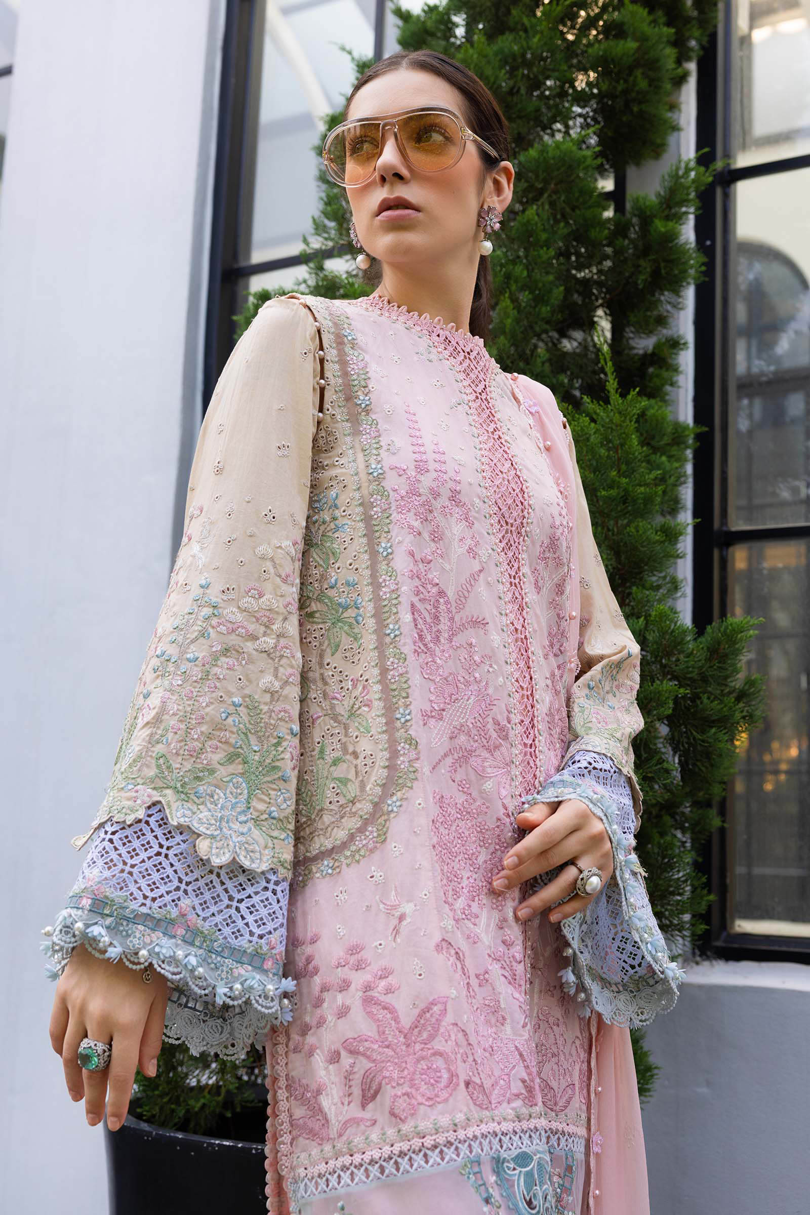 Buy from khaslibaas mariab Luxury lawn Eid II - 3 piece unstitched embroidered lawn suit for women ( D-06).choose good quality brands like Maria b Sobia Nazir Various Pakistani branded dresses summer fabric, elegant design, perfect for casual & formal wear.delivery available in UK, USA,Australia, Canada, UAE, Dubai and other countries... 