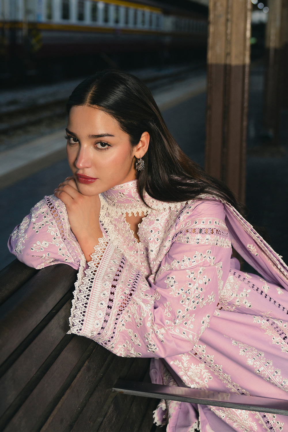 Buy Afrozeh | Mulaqaat'26 - DILNASHEEN Embroidered  Suit 3 Pcs Unstitched | Women Summer Dresses 2026.choose good quality brands like Maria b zainab Chottani, Hussain Rehar, sobia nazir etc... Various Pakistani branded dresses summer fabric, elegant design, perfect for casual & formal wear also shop eid collections from khaslibaas .delivery available in UK, USA, Canada, UAE, Dubai and other countries... 