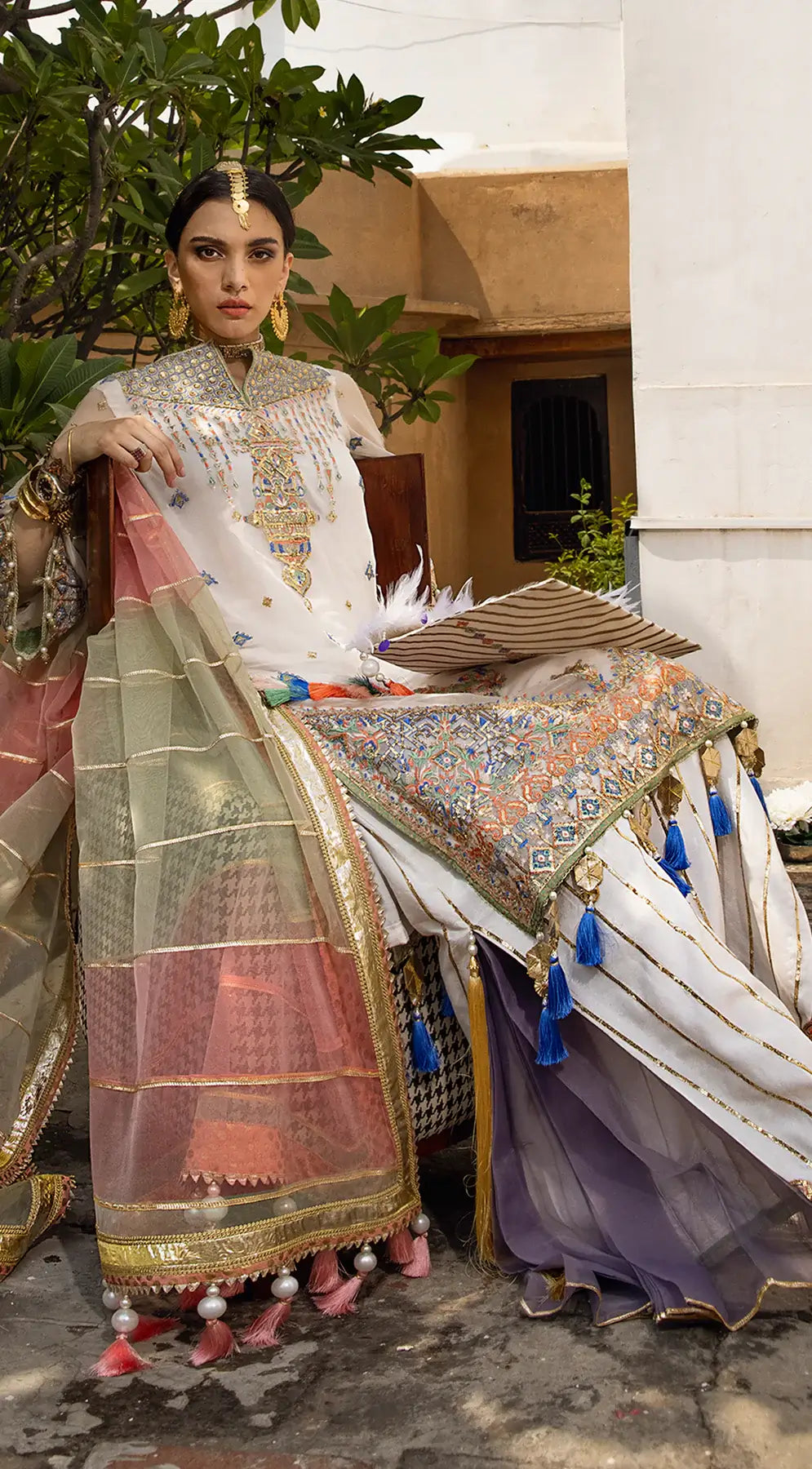 Buy ANAYA x Kamiar Rokni Anahita Wedding Chiffon Suit AKW22-05 MIRAY| FESTIVE Dress 2026.choose good quality brands like Maria b zainab Chottani, Hussain Rehar etc... Various Pakistani branded dresses summer fabric, elegant design, perfect for casual & formal wear also shop eid collections from khaslibaas .delivery available in UK, USA, Canada, UAE, Dubai and other countries... 