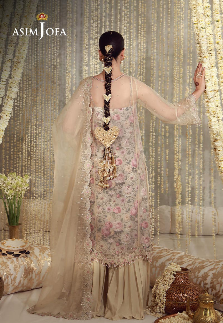 Buy asim jofa AJULFE-07 Embroidered Slub Lawn Suit 3 Pcs Unstitched | Women Summer Dress 2026.choose good quality brands like Maria b zainab Chottani, Hussain Rehar etc... Various Pakistani branded dresses summer fabric, elegant design, perfect for casual & formal wear also shop eid collections from khaslibaas .delivery available in UK, USA, Canada, UAE, Dubai and other countries... 