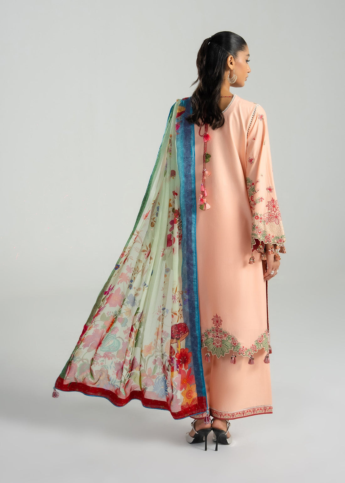 Buy from khaslibaas | Hussain Rehar Zan ss26 | 3 piece unstitched embroidered lawn suit for women (Seftali).choose good quality brands like Maria b, Sobia Nazir zainab Chottani Various Pakistani branded dresses summer fabric, elegant design, perfect for casual & formal wear.delivery available in UK, USA, Canada, UAE, Dubai and other countries... 
