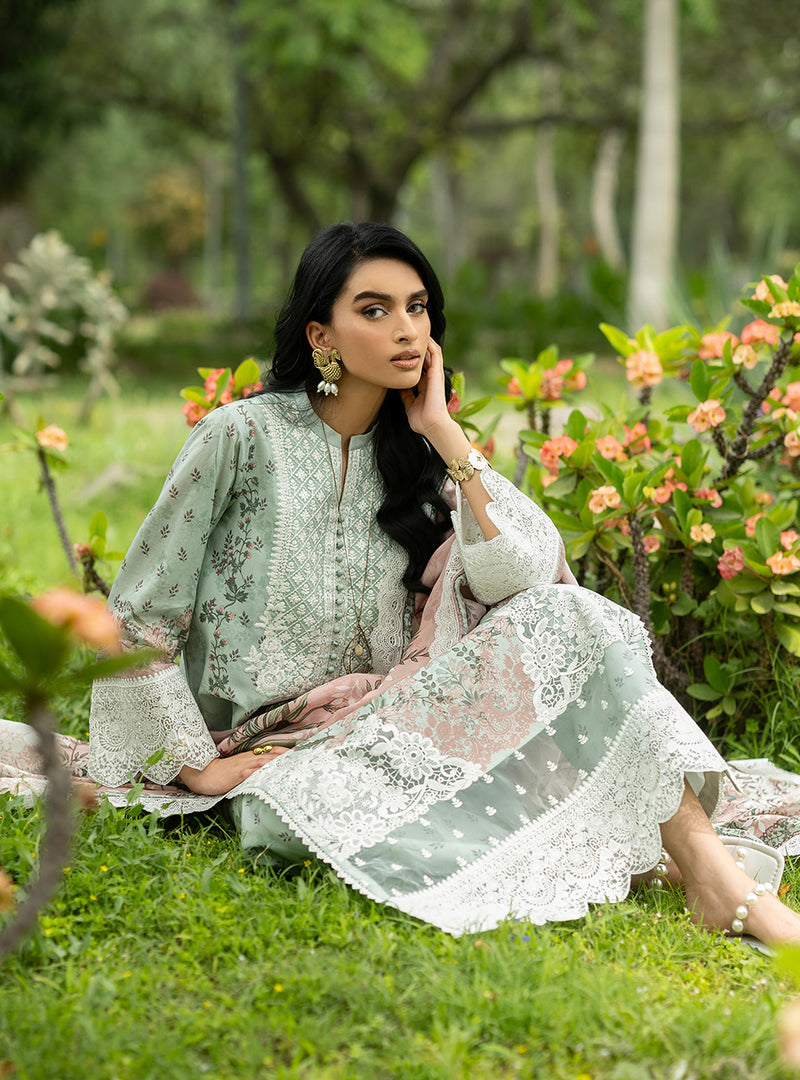 Buy from khaslibaas | ZAINAB CHOTTANI Luxury Lawn '26 | 3 piece unstitched embroidered lawn suit for women (Ivie - 13).choose good quality brands like Maria b, Sobia Nazir zainab Chottani Various Pakistani branded dresses summer fabric, elegant design, perfect for casual & formal wear.delivery available in UK, USA, Canada, UAE, Dubai and other countries... 