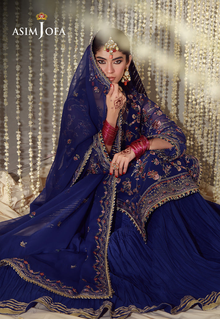 Buy asim jofa AJULFE-10 Embroidered  Suit 3 Pcs Unstitched | Women Summer Dress 2026.choose good quality brands like Maria b zainab Chottani, Hussain Rehar etc... Various Pakistani branded dresses summer fabric, elegant design, perfect for casual & formal wear also shop eid collections from khaslibaas .delivery available in UK, USA, Canada, UAE, Dubai and other countries... 