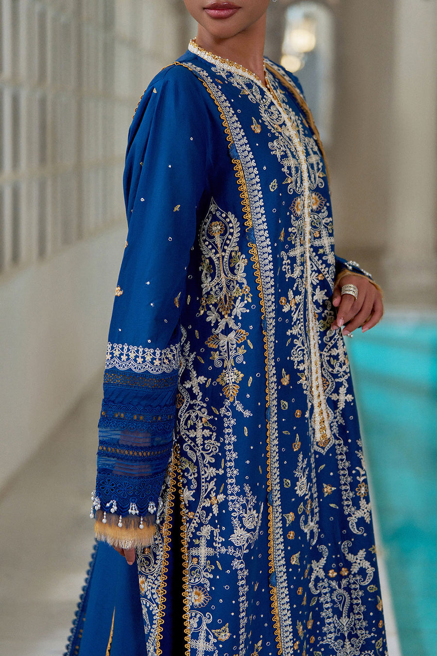 Buy from khaslibaas | sobia nazir Luxury Lawn Eid 2026 | 3 piece unstitched embroidered lawn suit for women (design 8A).choose good quality brands like Maria b zainab Chottani Various Pakistani branded dresses summer fabric, elegant design, perfect for casual & formal wear.delivery available in UK, USA, Canada, UAE, Dubai and other countries... 