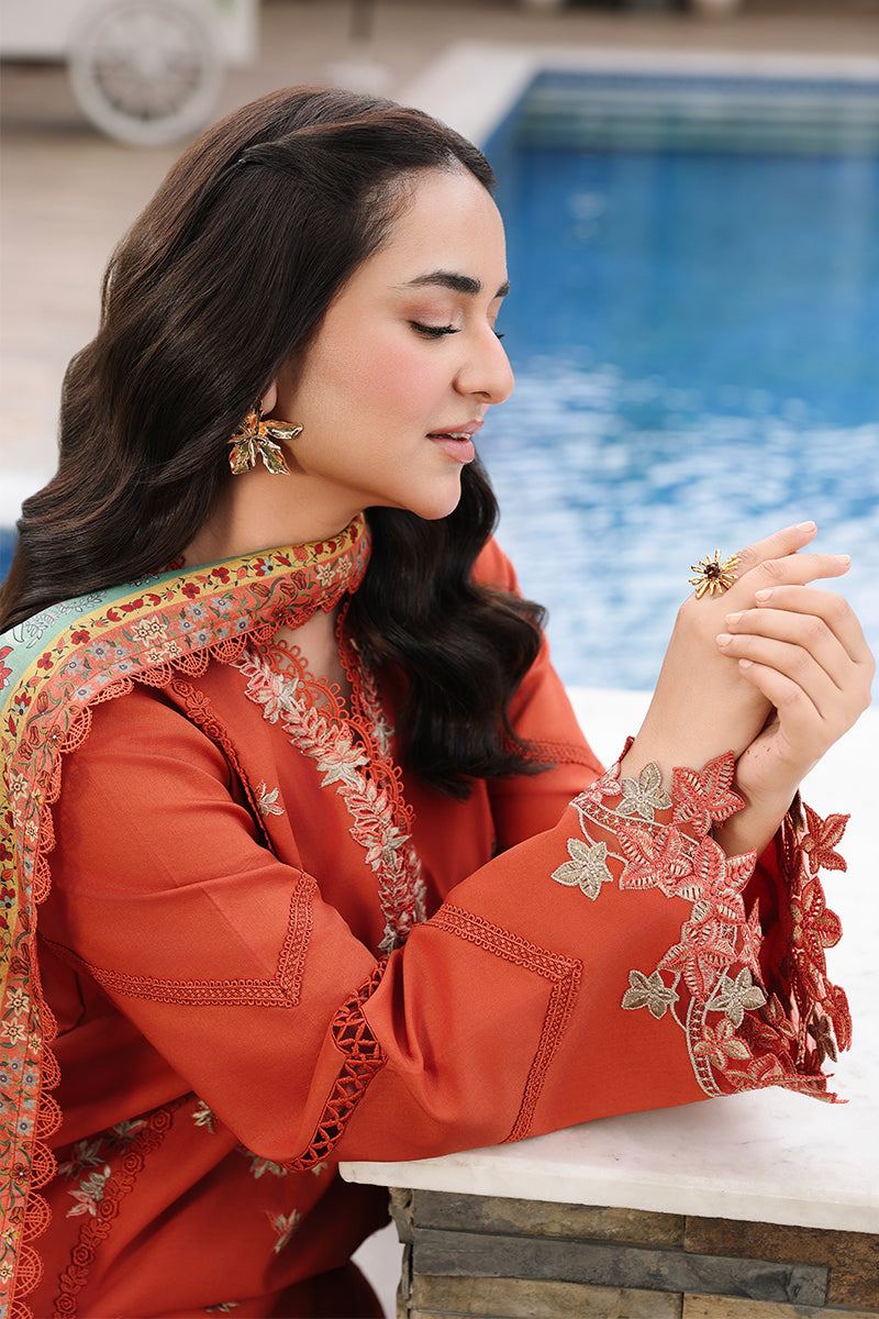Buy from khaslibaas RANG RASIYA | Florence Luxury Festive Edit '26-Zahra - 3 piece unstitched embroidered Festive suit for women .choose good quality brands like Maria b Sobia Nazir Various Pakistani branded dresses summer fabric, elegant design, perfect for casual & formal wear.delivery available in UK, USA,Australia, Canada, UAE, Dubai and other countries... 