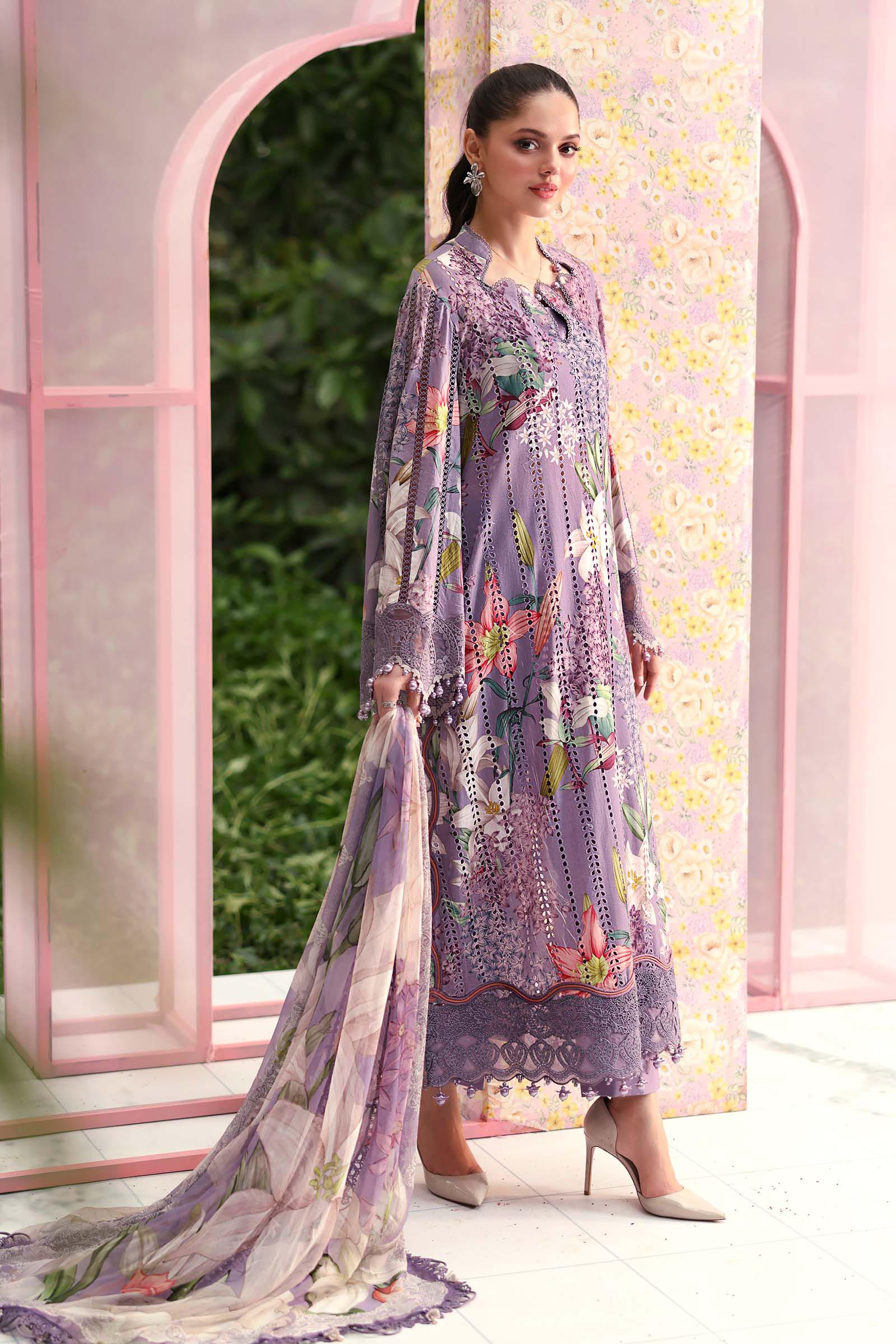 Buy from khaslibaas mariab premium 3 piece unstitched embroidered lawn suit for women (MPT-3006-B).choose good quality brands like Maria b Sobia Nazir Various Pakistani branded dresses summer fabric, elegant design, perfect for casual & formal wear.delivery available in UK, USA, Canada, UAE, Dubai and other countries... 