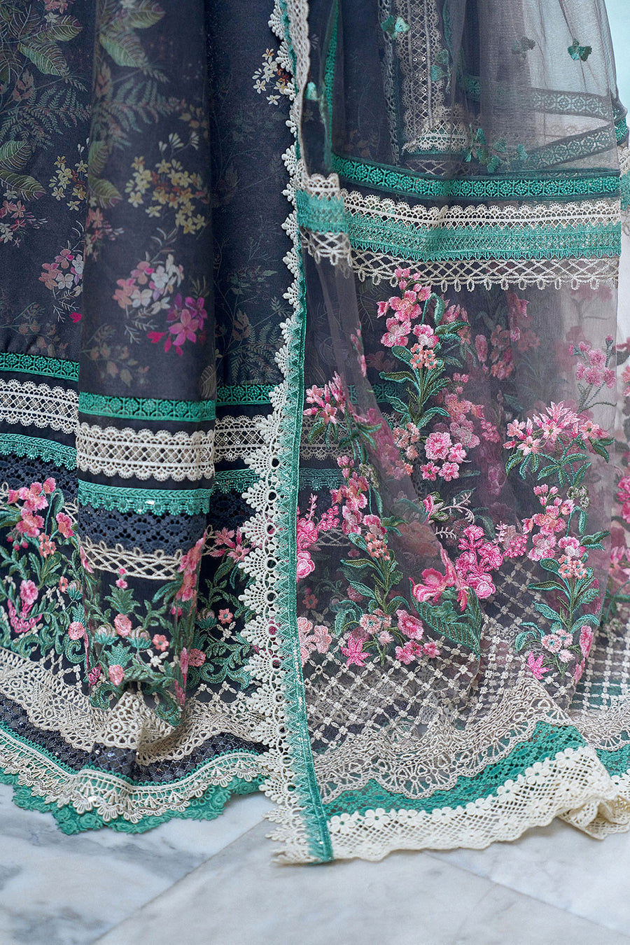 Buy from khaslibaas | sobia nazir Luxury Lawn Eid 2026 | 3 piece unstitched embroidered lawn suit for women (design 10A).choose good quality brands like Maria b zainab Chottani Various Pakistani branded dresses summer fabric, elegant design, perfect for casual & formal wear.delivery available in UK, USA, Canada, UAE, Dubai and other countries... 