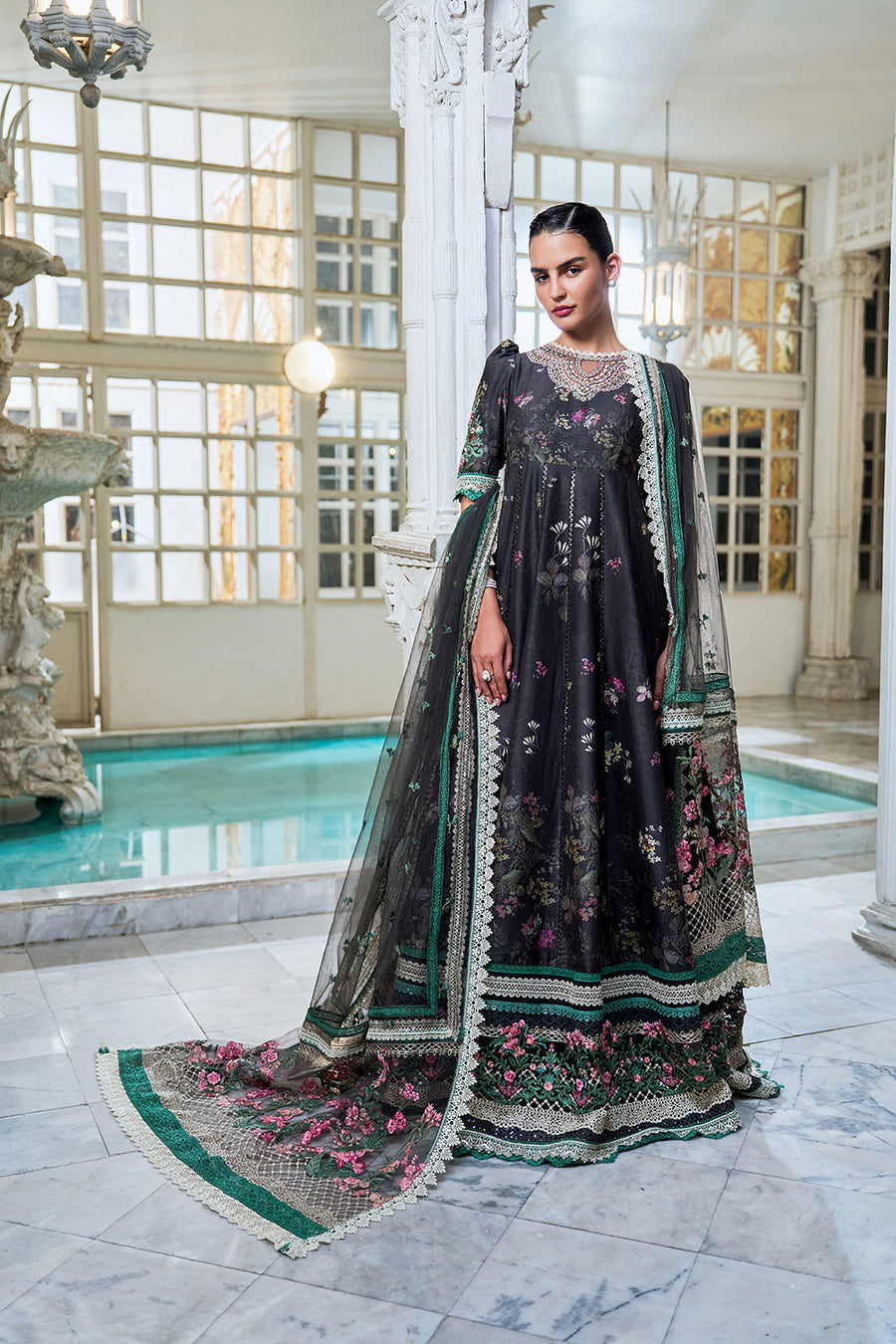 Buy from khaslibaas | sobia nazir Luxury Lawn Eid 2026 | 3 piece unstitched embroidered lawn suit for women (design 10A).choose good quality brands like Maria b zainab Chottani Various Pakistani branded dresses summer fabric, elegant design, perfect for casual & formal wear.delivery available in UK, USA, Canada, UAE, Dubai and other countries... 