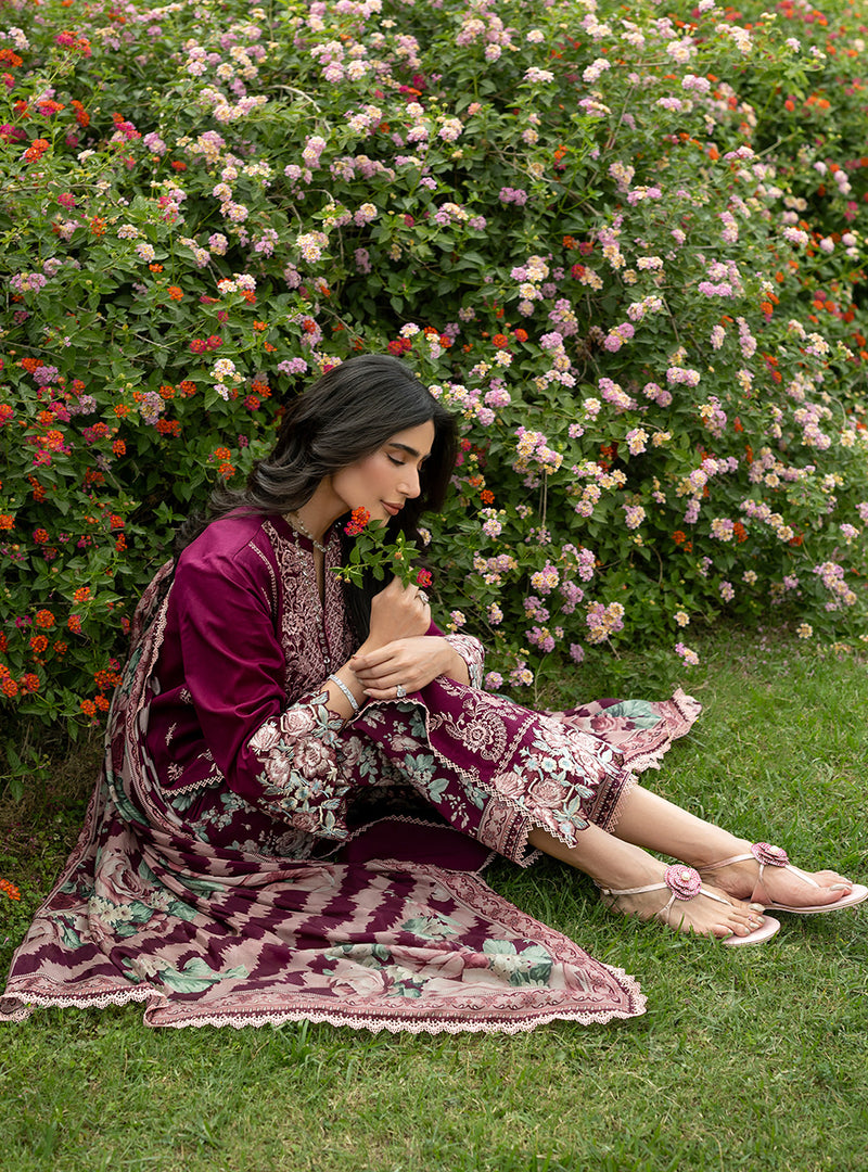 Buy from khaslibaas | ZAINAB CHOTTANI Luxury Lawn '26 | 3 piece unstitched embroidered lawn suit for women (Soma - 07).choose good quality brands like Maria b, Sobia Nazir zainab Chottani Various Pakistani branded dresses summer fabric, elegant design, perfect for casual & formal wear.delivery available in UK, USA, Canada, UAE, Dubai and other countries... 