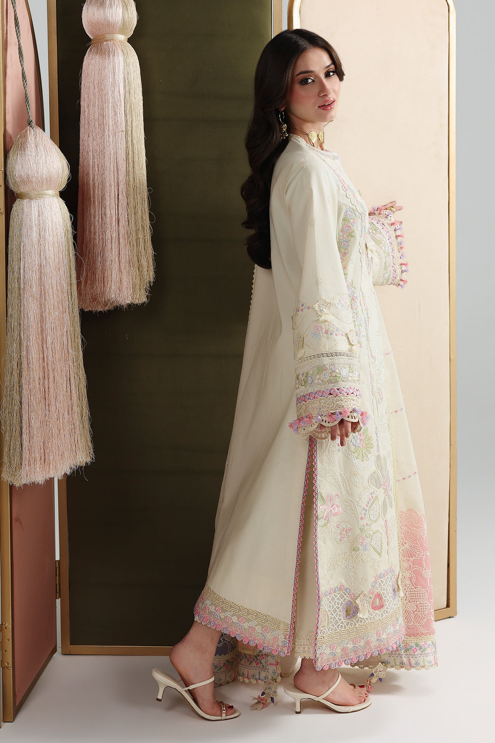 Buy QALAMKAR QFL-01 ELMA Embroidered  Suit 3 Pcs Unstitched | Women Summer Dresses 2026.choose good quality brands like Maria b zainab Chottani, Hussain Rehar, sobia nazir etc... Various Pakistani branded dresses summer fabric, elegant design, perfect for casual & formal wear also shop eid collections from khaslibaas .delivery available in UK, USA, Canada, UAE, Dubai and other countries... 