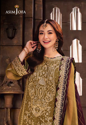 Buy Asim jofa AJKK-23 EMBROIDERED CHIFFON. choose good quality brands like Maria b zainab Chottani, Hussain Rehar etc... Various Pakistani branded dresses summer fabric, elegant design, perfect for casual & formal wear also shop eid collections from khaslibaas .delivery available in UK, USA, Canada, UAE, Dubai and other countries... 