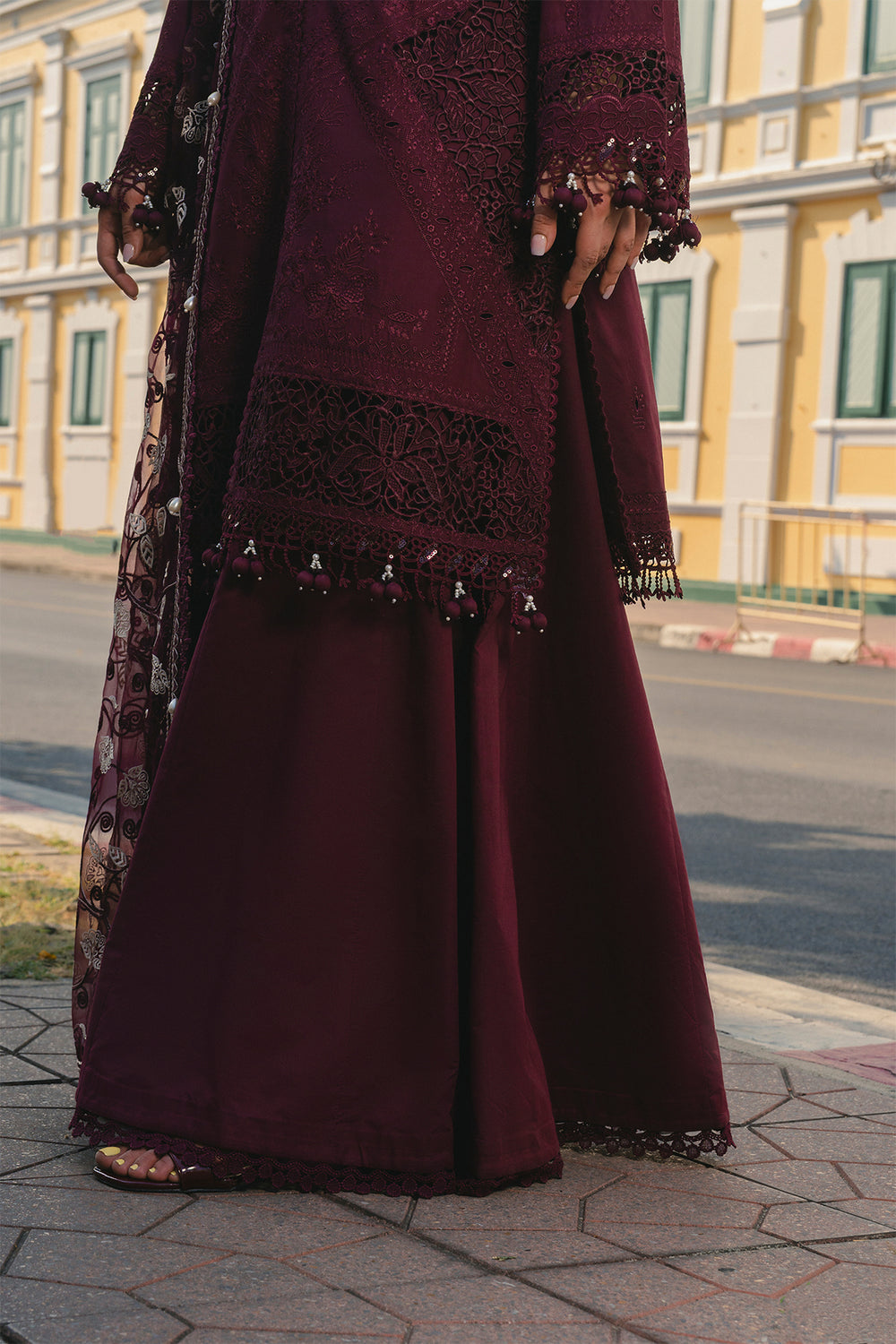 Buy Afrozeh | Mulaqaat'26 - HAYA Embroidered  Suit 3 Pcs Unstitched | Women Summer Dresses 2026.choose good quality brands like Maria b zainab Chottani, Hussain Rehar, sobia nazir etc... Various Pakistani branded dresses summer fabric, elegant design, perfect for casual & formal wear also shop eid collections from khaslibaas .delivery available in UK, USA, Canada, UAE, Dubai and other countries... 