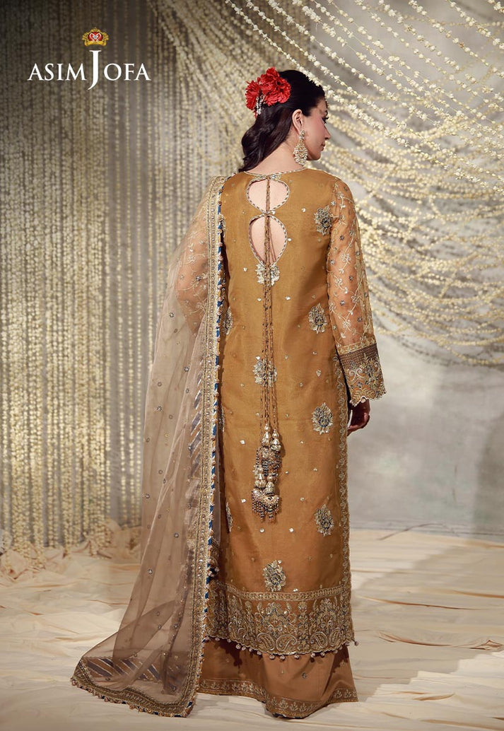 Buy asim jofa AJULFE-03 Embroidered  Suit 3 Pcs Unstitched | Women Summer Dress 2026.choose good quality brands like Maria b zainab Chottani, Hussain Rehar etc... Various Pakistani branded dresses summer fabric, elegant design, perfect for casual & formal wear also shop eid collections from khaslibaas .delivery available in UK, USA, Canada, UAE, Dubai and other countries... 