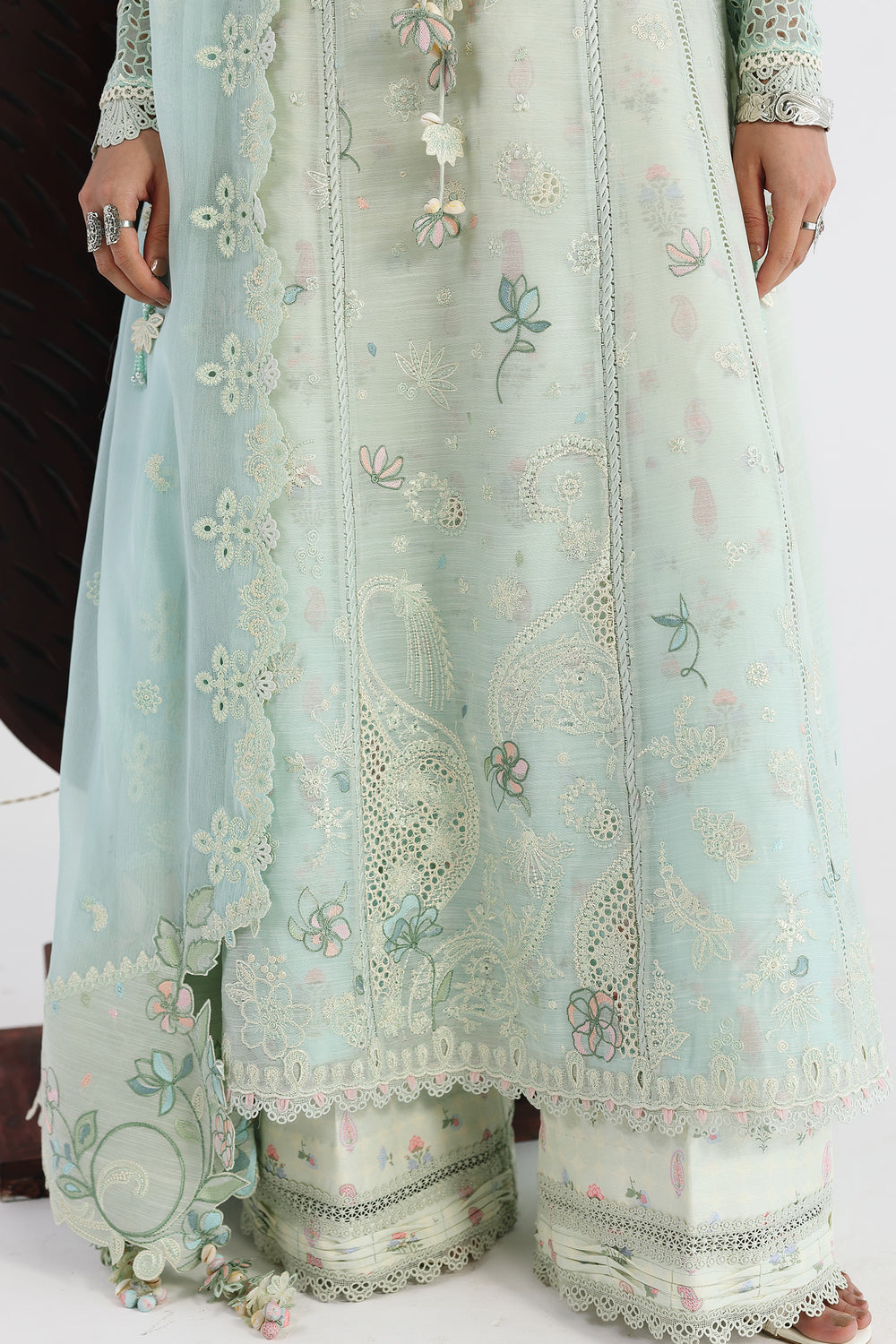 Buy QALAMKAR QFL-08 SABEL Embroidered  Suit 3 Pcs Unstitched | Women Summer Dresses 2026.choose good quality brands like Maria b zainab Chottani, Hussain Rehar, sobia nazir etc... Various Pakistani branded dresses summer fabric, elegant design, perfect for casual & formal wear also shop eid collections from khaslibaas .delivery available in UK, USA, Canada, UAE, Dubai and other countries... 