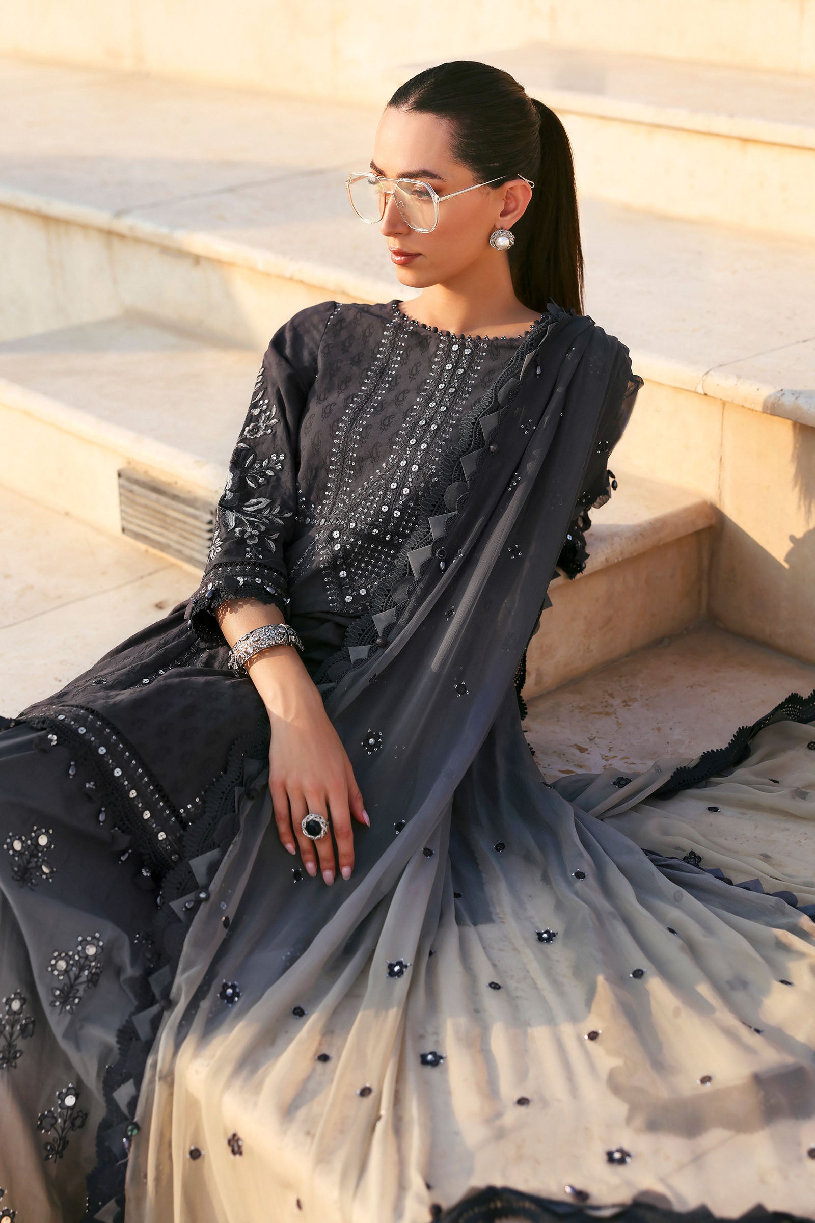 Buy from khaslibaas mariab Luxury 3 piece unstitched embroidered lawn suit for women ( D-2602-B).choose good quality brands like Maria b Sobia Nazir Various Pakistani branded dresses summer fabric, elegant design, perfect for casual & formal wear.delivery available in UK, USA,Australia, Canada, UAE, Dubai and other countries... 