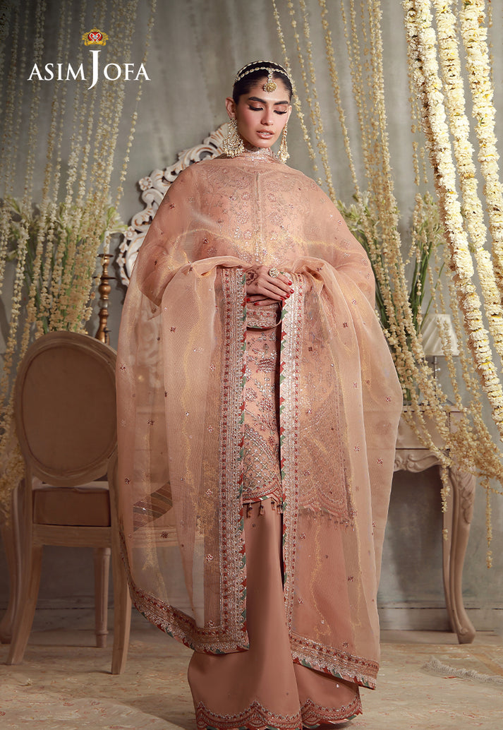 Buy asim jofa AJULFE-12 Embroidered  Suit 3 Pcs Unstitched | Women Summer Dress 2026.choose good quality brands like Maria b zainab Chottani, Hussain Rehar etc... Various Pakistani branded dresses summer fabric, elegant design, perfect for casual & formal wear also shop eid collections from khaslibaas .delivery available in UK, USA, Canada, UAE, Dubai and other countries... 