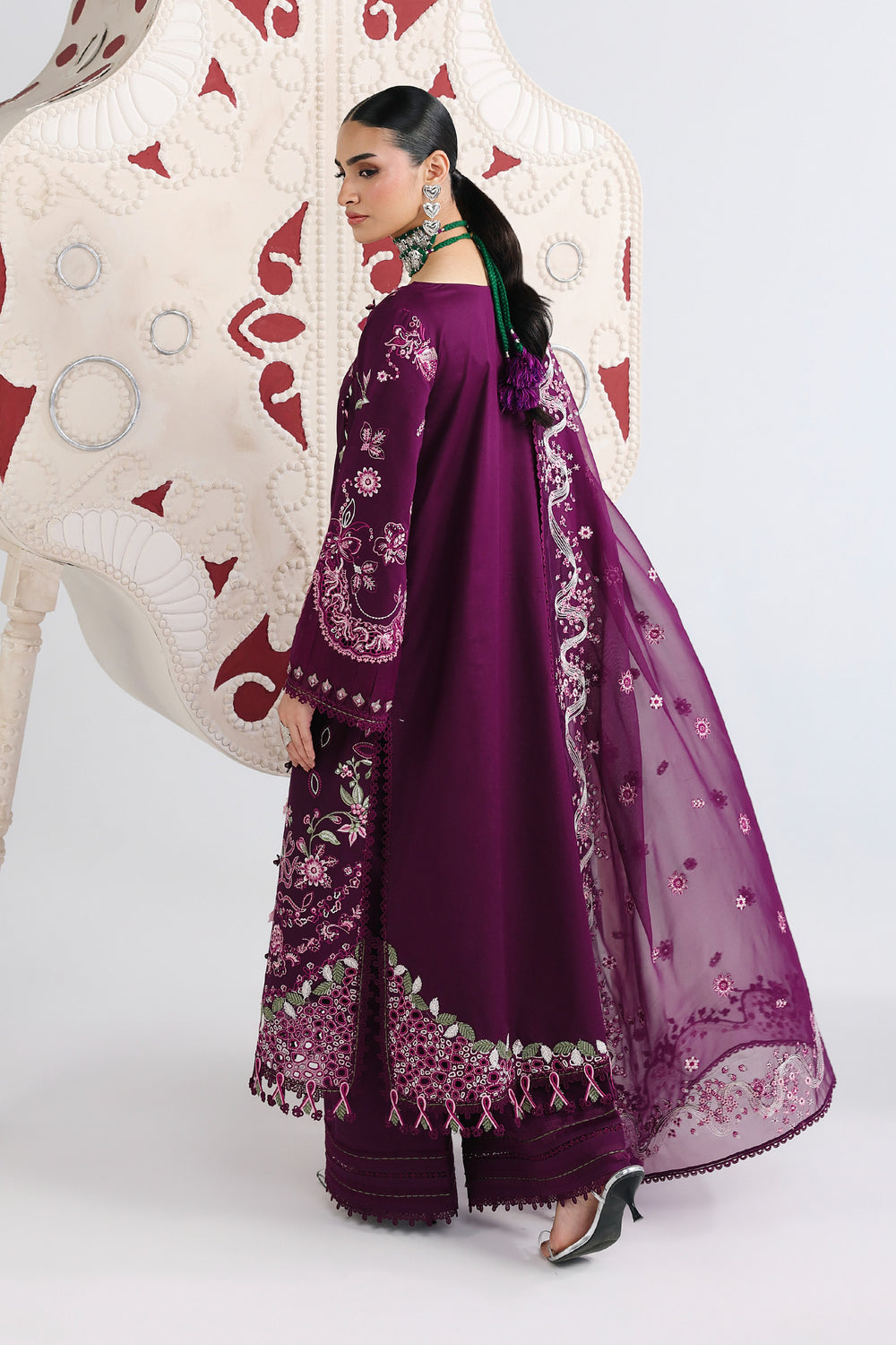 Buy QALAMKAR QFL-10 TRESA Embroidered  Suit 3 Pcs Unstitched | Women Summer Dresses 2026.choose good quality brands like Maria b zainab Chottani, Hussain Rehar, sobia nazir etc... Various Pakistani branded dresses summer fabric, elegant design, perfect for casual & formal wear also shop eid collections from khaslibaas .delivery available in UK, USA, Canada, UAE, Dubai and other countries... 