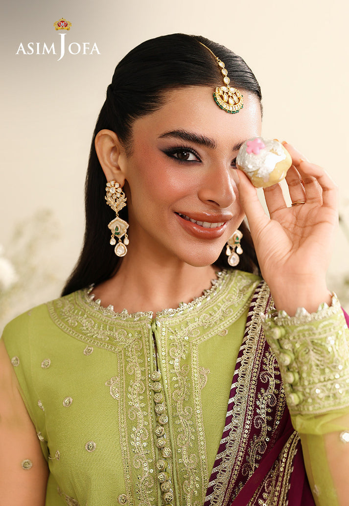 Shop Asim Jofa Luxury Festive '26 | AJULIH-10 original Pakistani designer collection online with free international delivery at Khaslibaas.com.