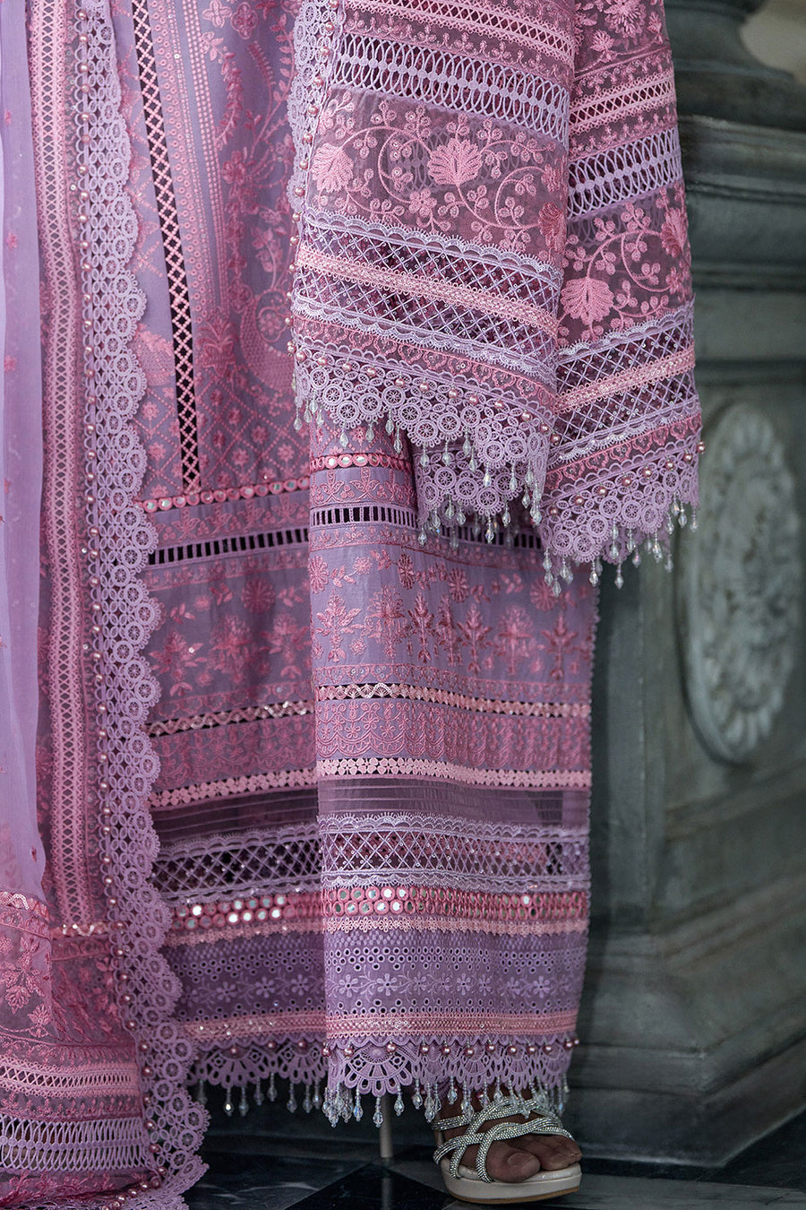 Buy from khaslibaas | sobia nazir Luxury Lawn Eid 2026 | 3 piece unstitched embroidered lawn suit for women (design 2A).choose good quality brands like Maria b zainab Chottani Various Pakistani branded dresses summer fabric, elegant design, perfect for casual & formal wear.delivery available in UK, USA, Canada, UAE, Dubai and other countries... 