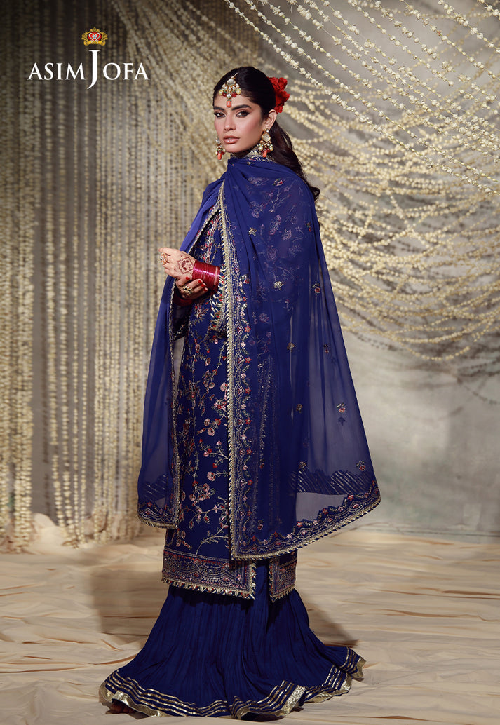 Buy asim jofa AJULFE-10 Embroidered  Suit 3 Pcs Unstitched | Women Summer Dress 2026.choose good quality brands like Maria b zainab Chottani, Hussain Rehar etc... Various Pakistani branded dresses summer fabric, elegant design, perfect for casual & formal wear also shop eid collections from khaslibaas .delivery available in UK, USA, Canada, UAE, Dubai and other countries... 