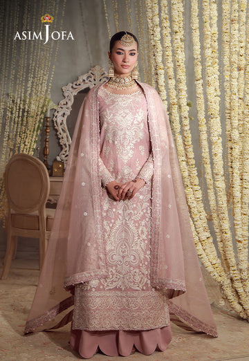 Buy asim jofa AJULFE-09 Embroidered  Suit 3 Pcs Unstitched | Women Summer Dress 2026.choose good quality brands like Maria b zainab Chottani, Hussain Rehar etc... Various Pakistani branded dresses summer fabric, elegant design, perfect for casual & formal wear also shop eid collections from khaslibaas .delivery available in UK, USA, Canada, UAE, Dubai and other countries... 